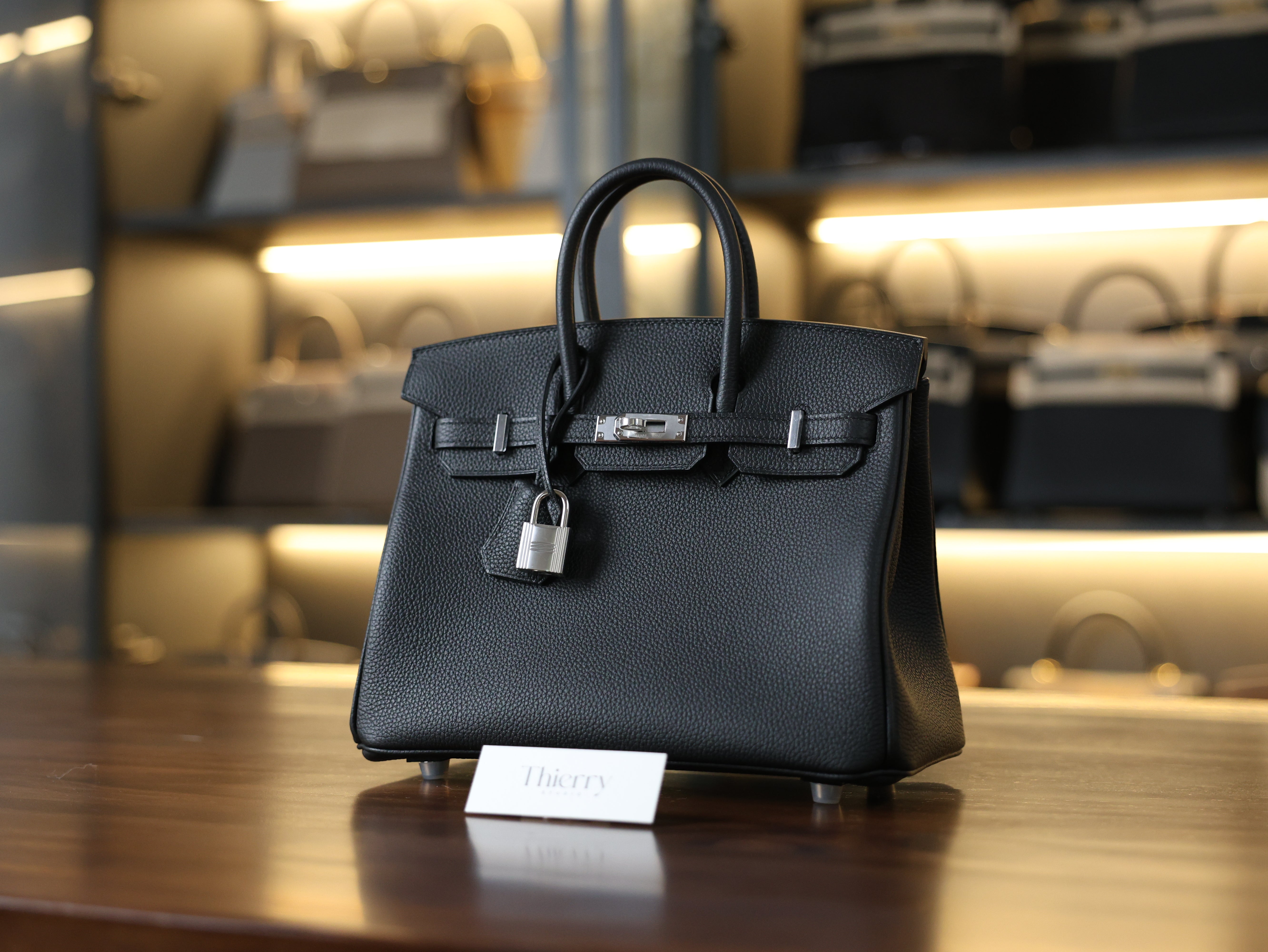 Birkin 25 togo black PHW