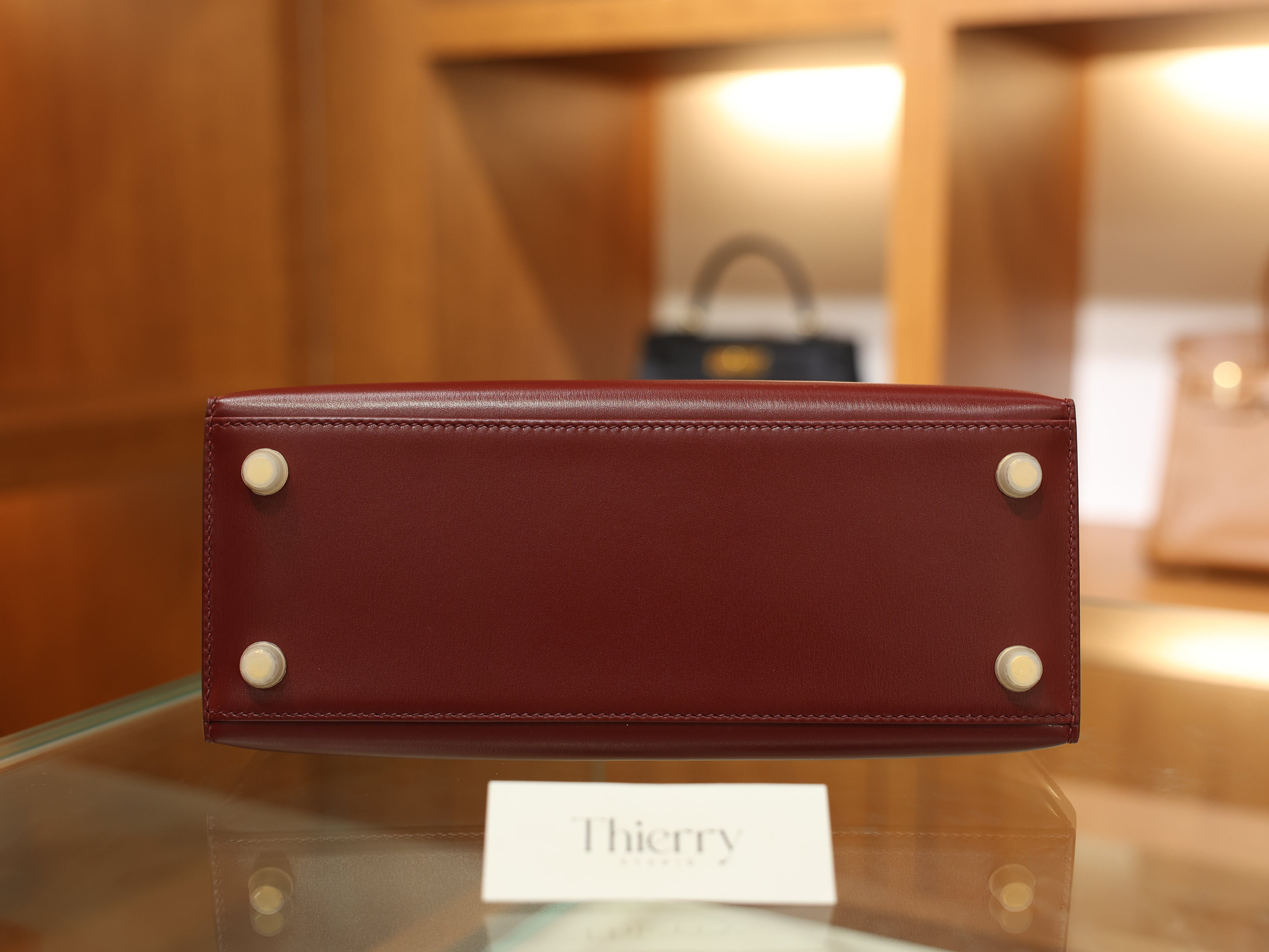 kelly 25 box sellier rouge H GHW