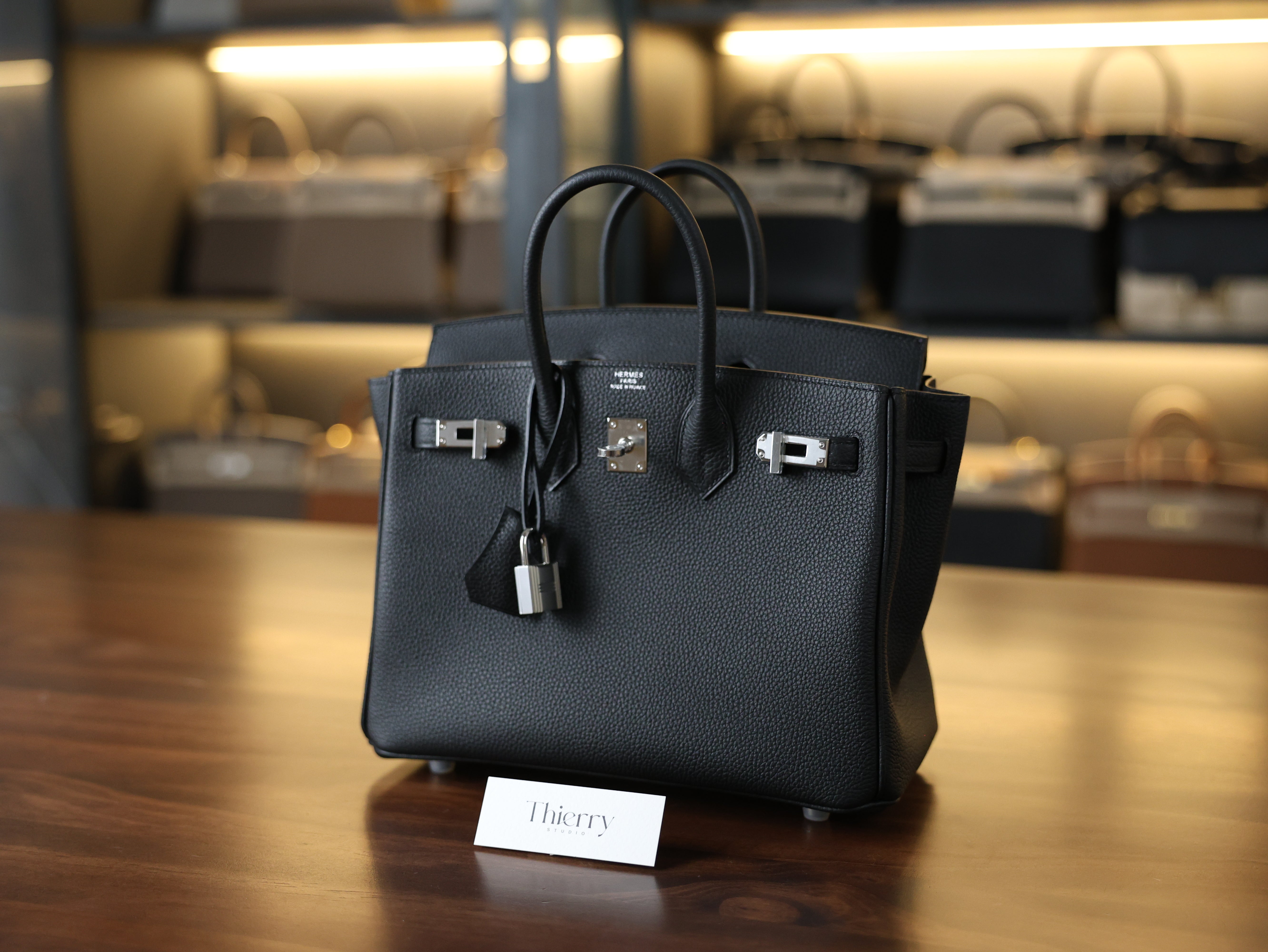 Birkin 25 togo black PHW