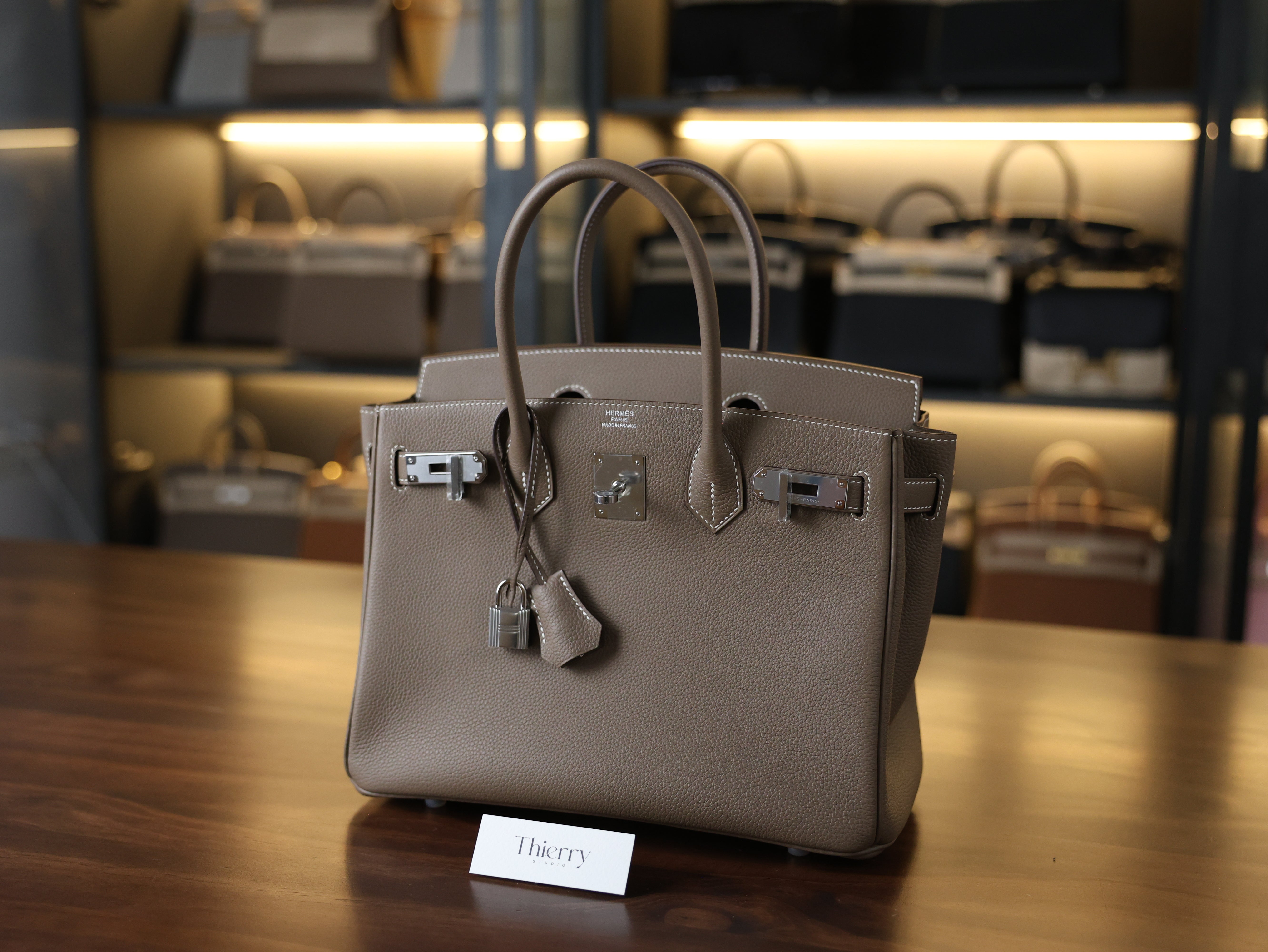 Birkin 30 togo etoupe PHW