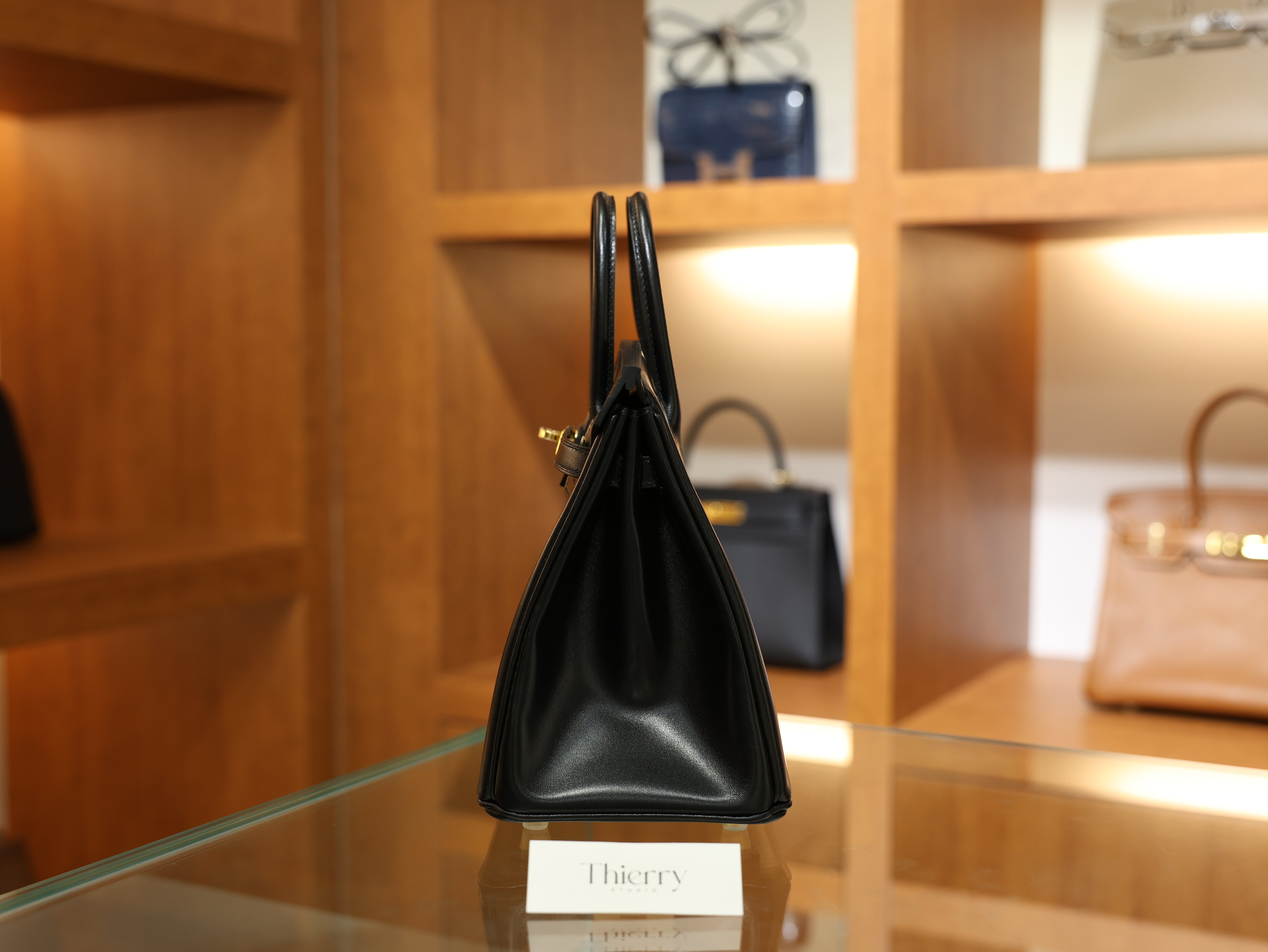 Birkin 25 box retourne black GHW