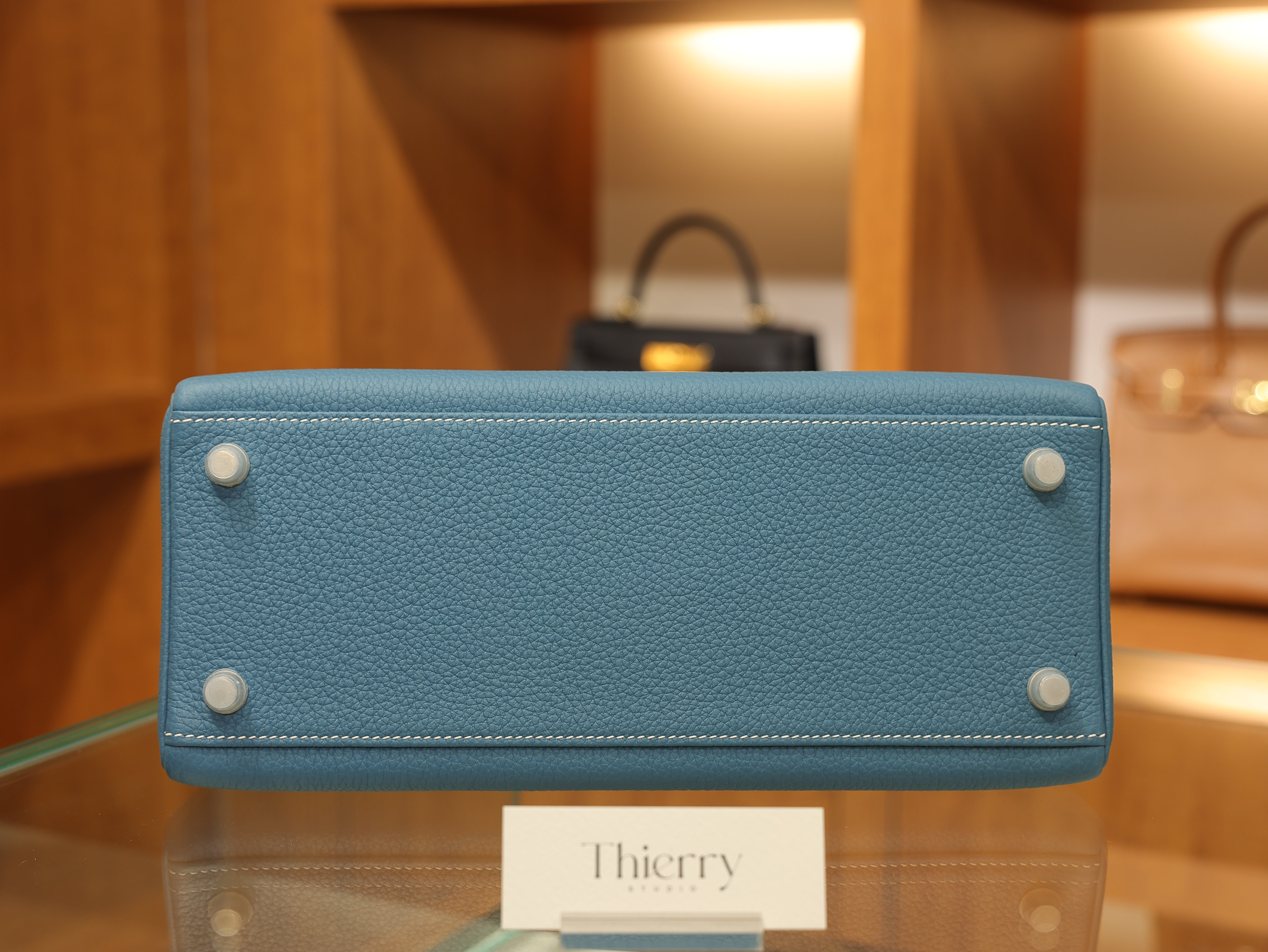 Kelly 28 togo blue jean PHW