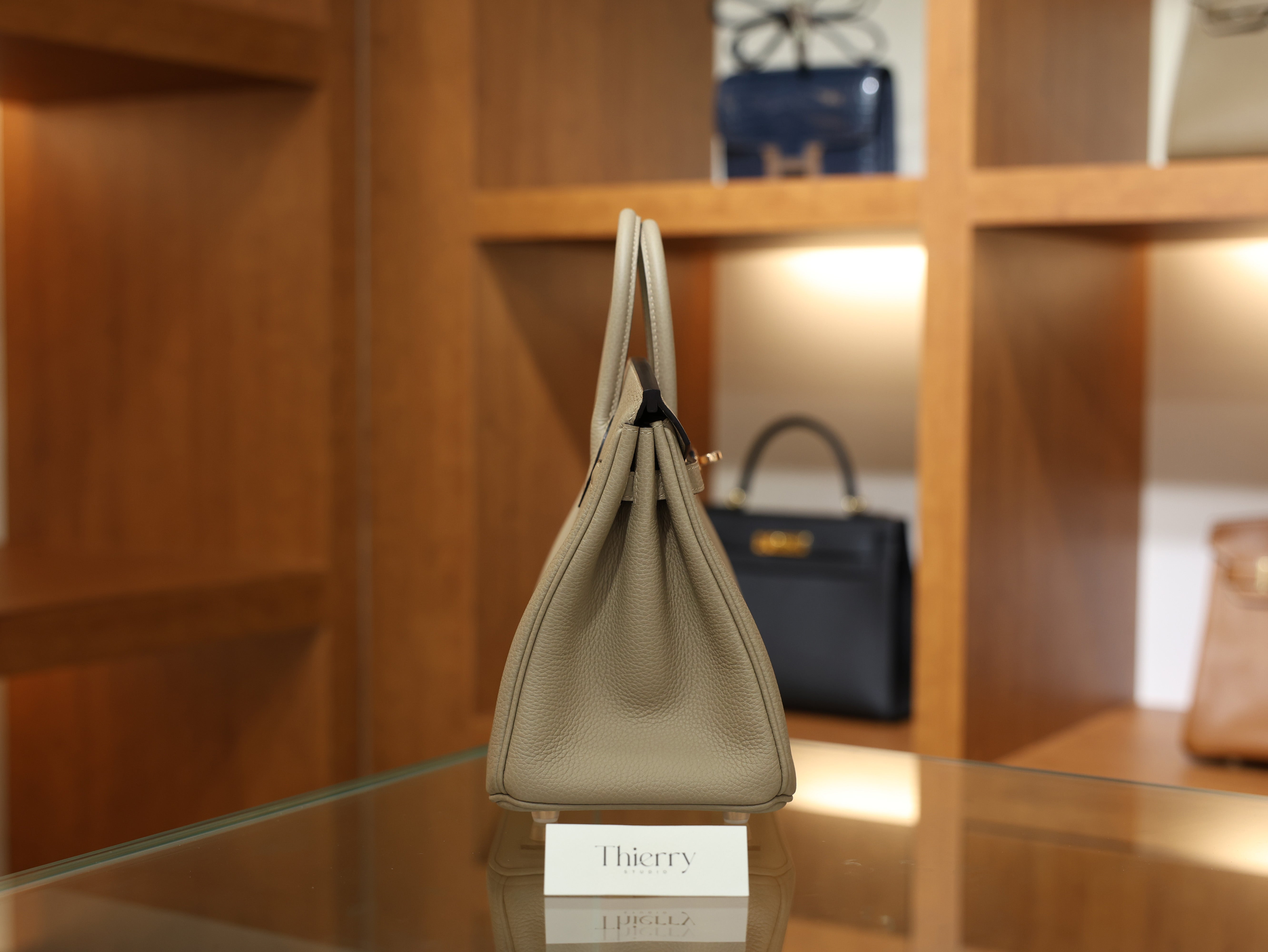 Birkin 25 togo gris tourterelle RGHW