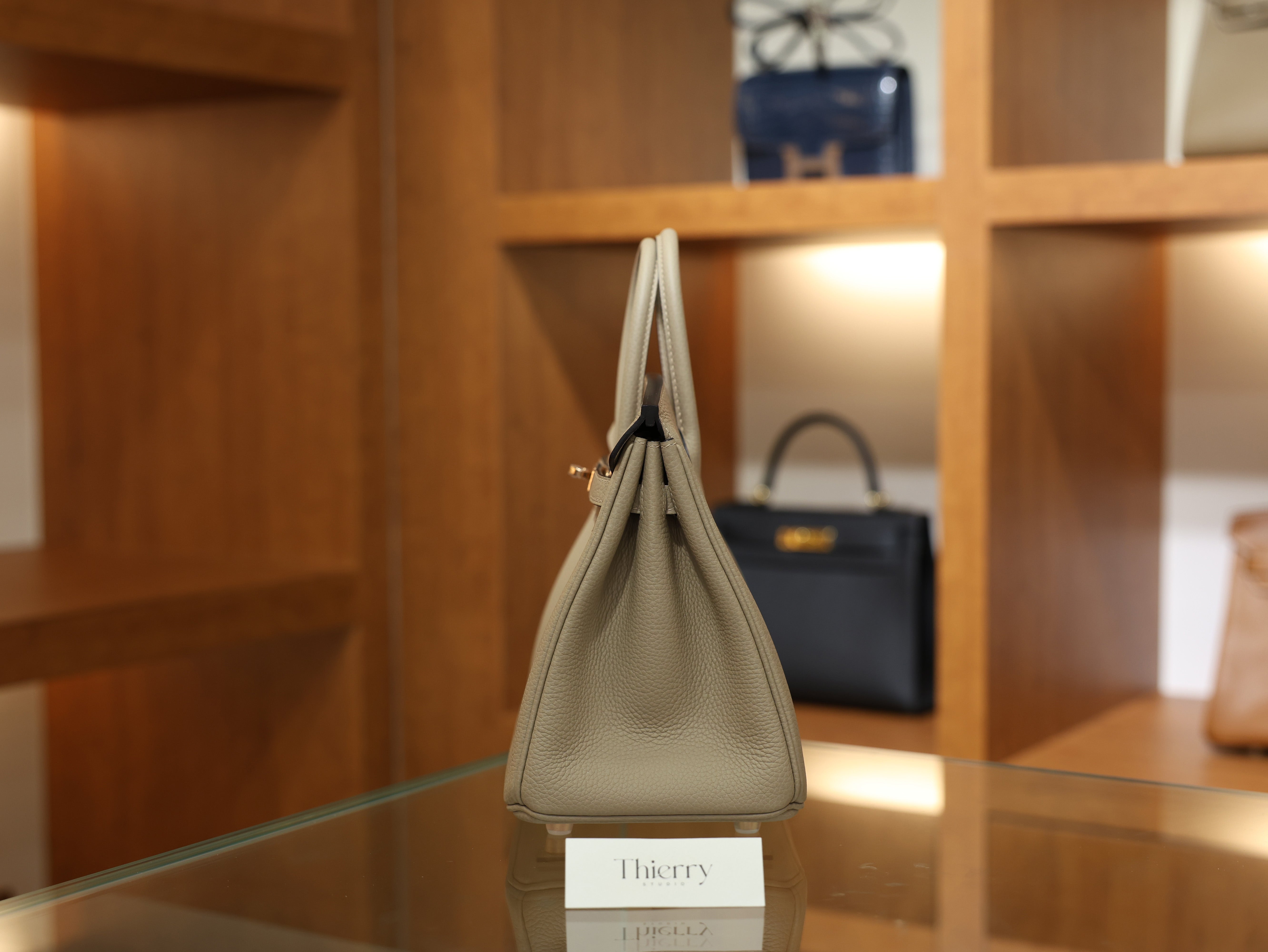 Birkin 25 togo gris tourterelle RGHW