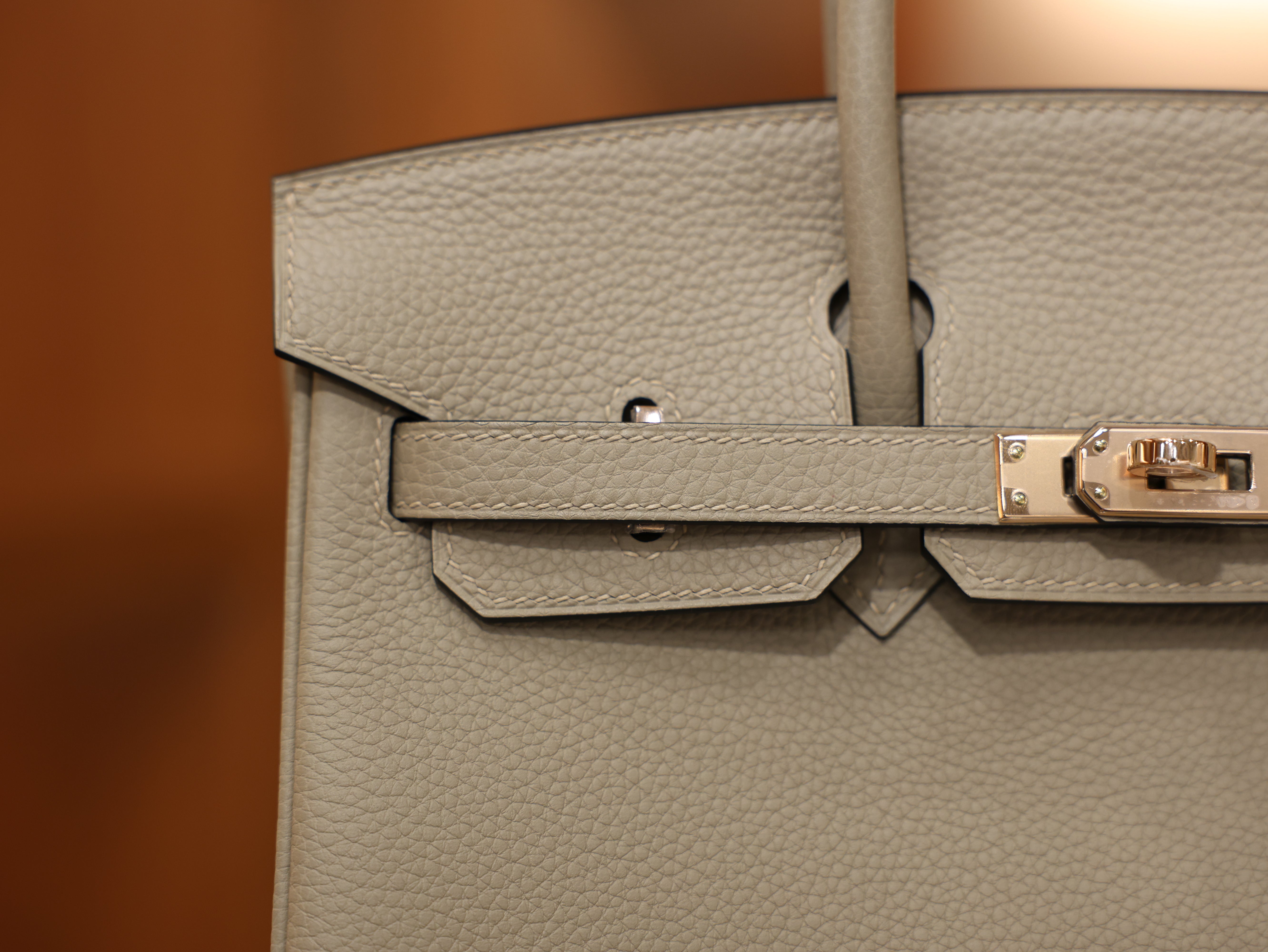 Birkin 25 togo gris tourterelle RGHW