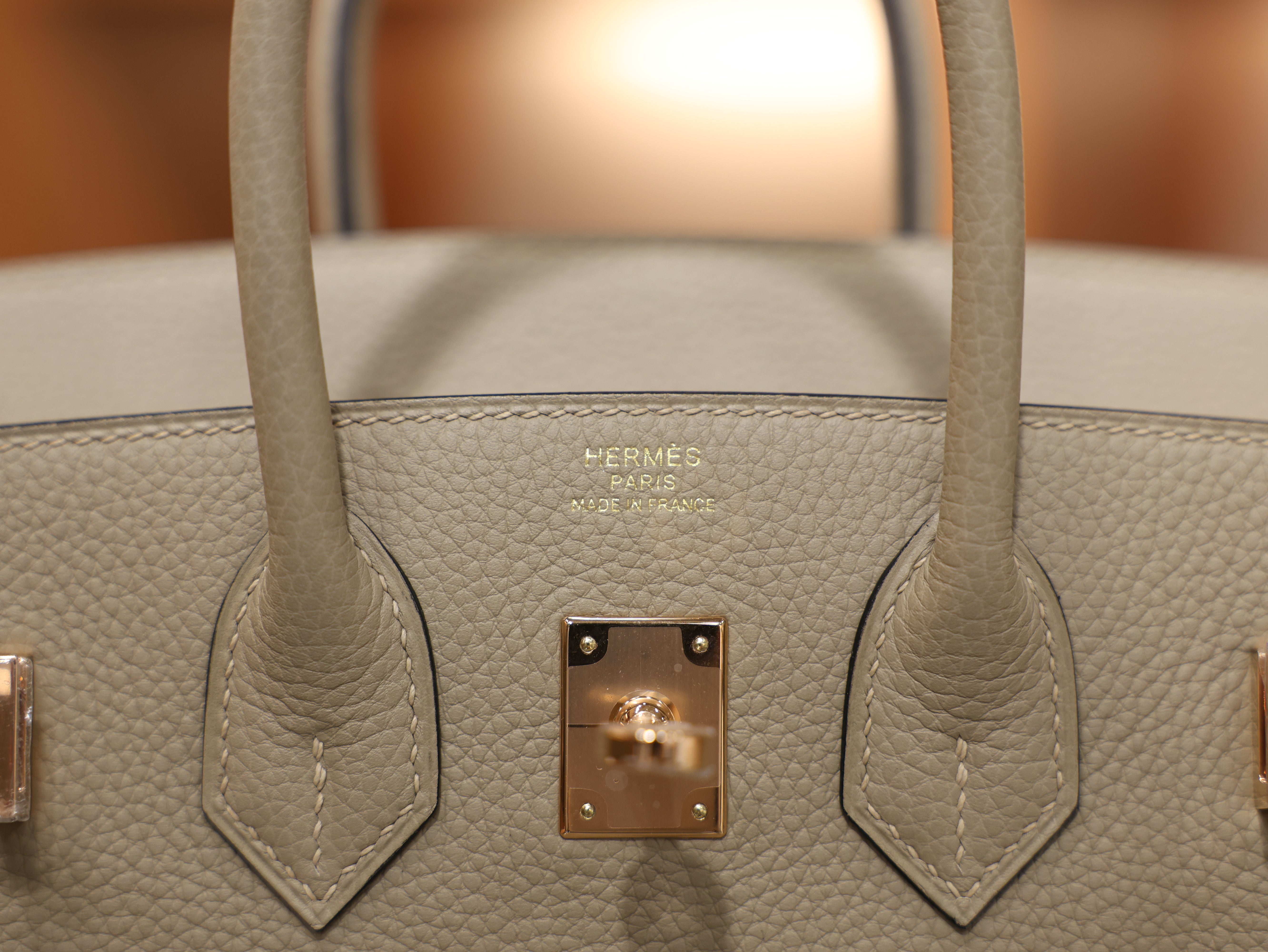 Birkin 25 togo gris tourterelle RGHW