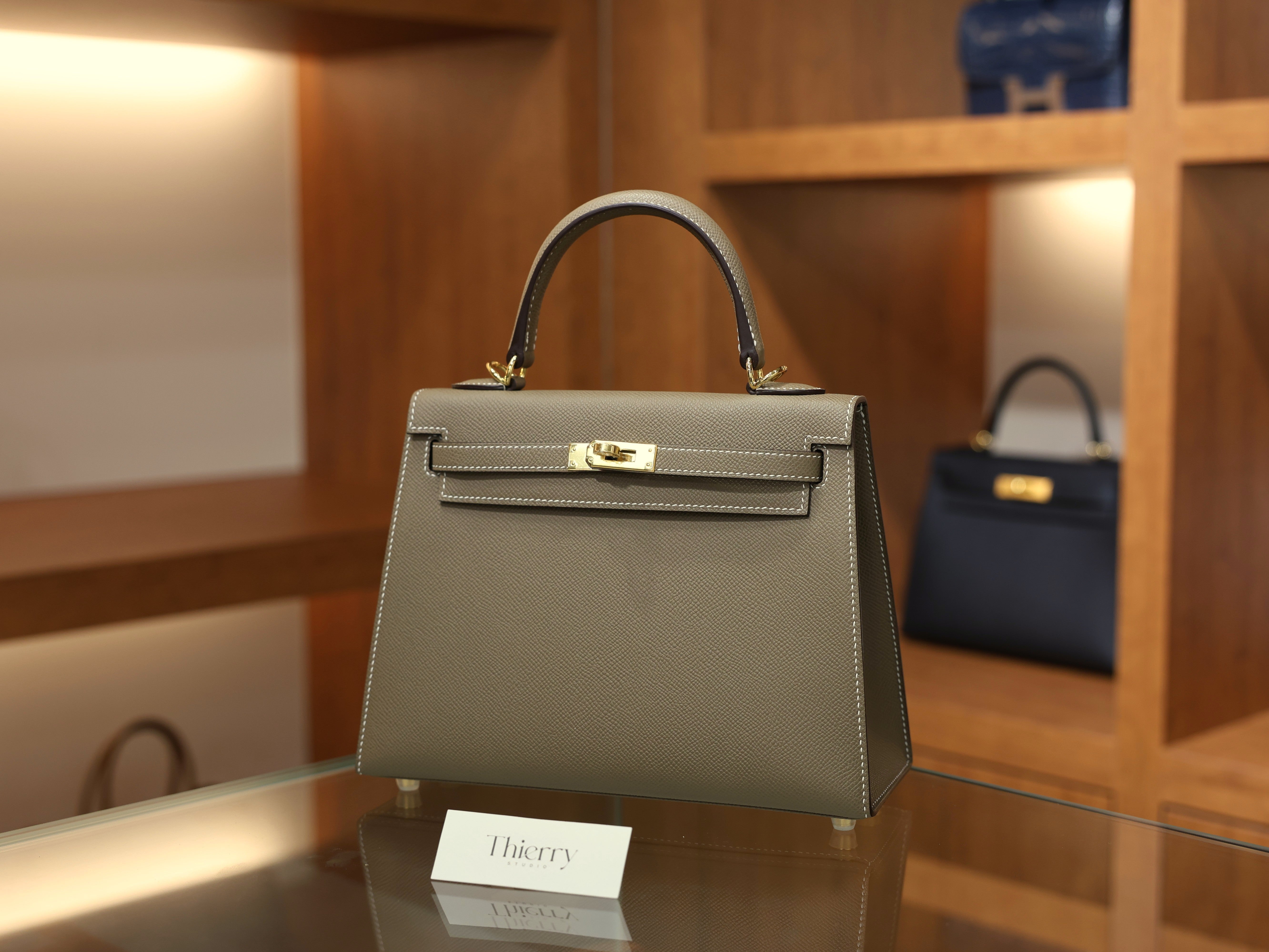 Kelly 25 epsom etoupe GHW