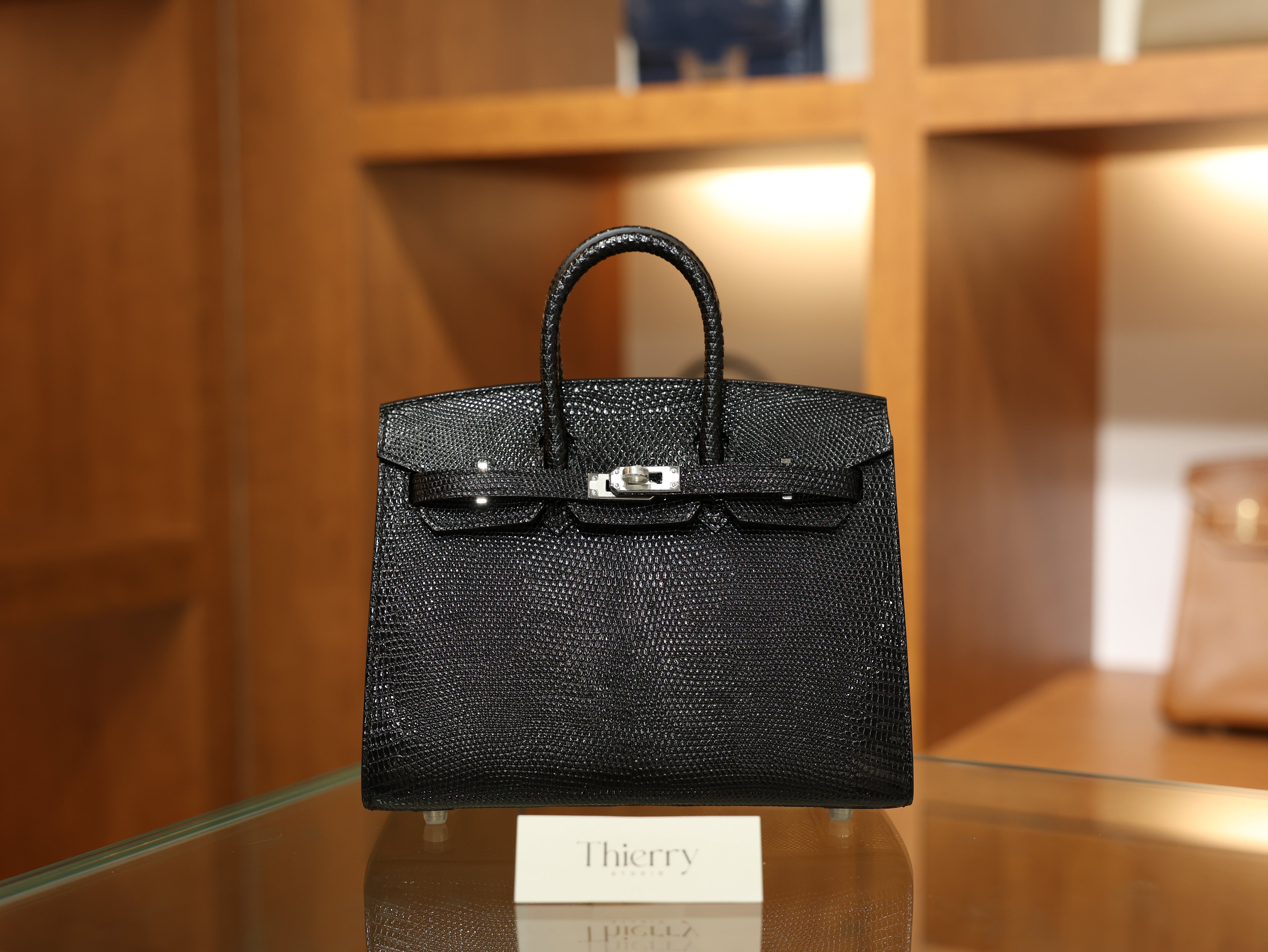 Birkin 20 lizard black PHW