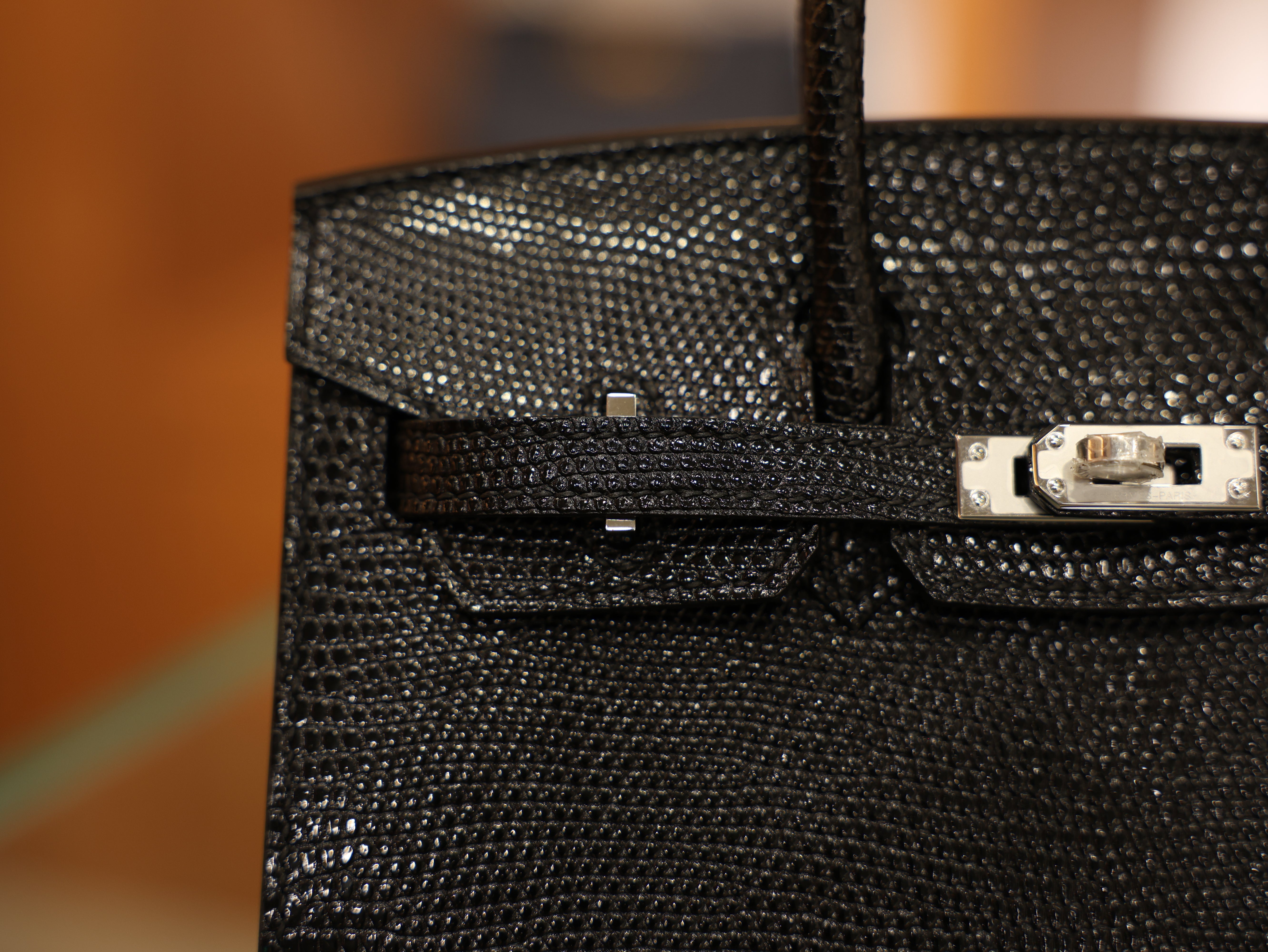 Birkin 20 lizard black PHW