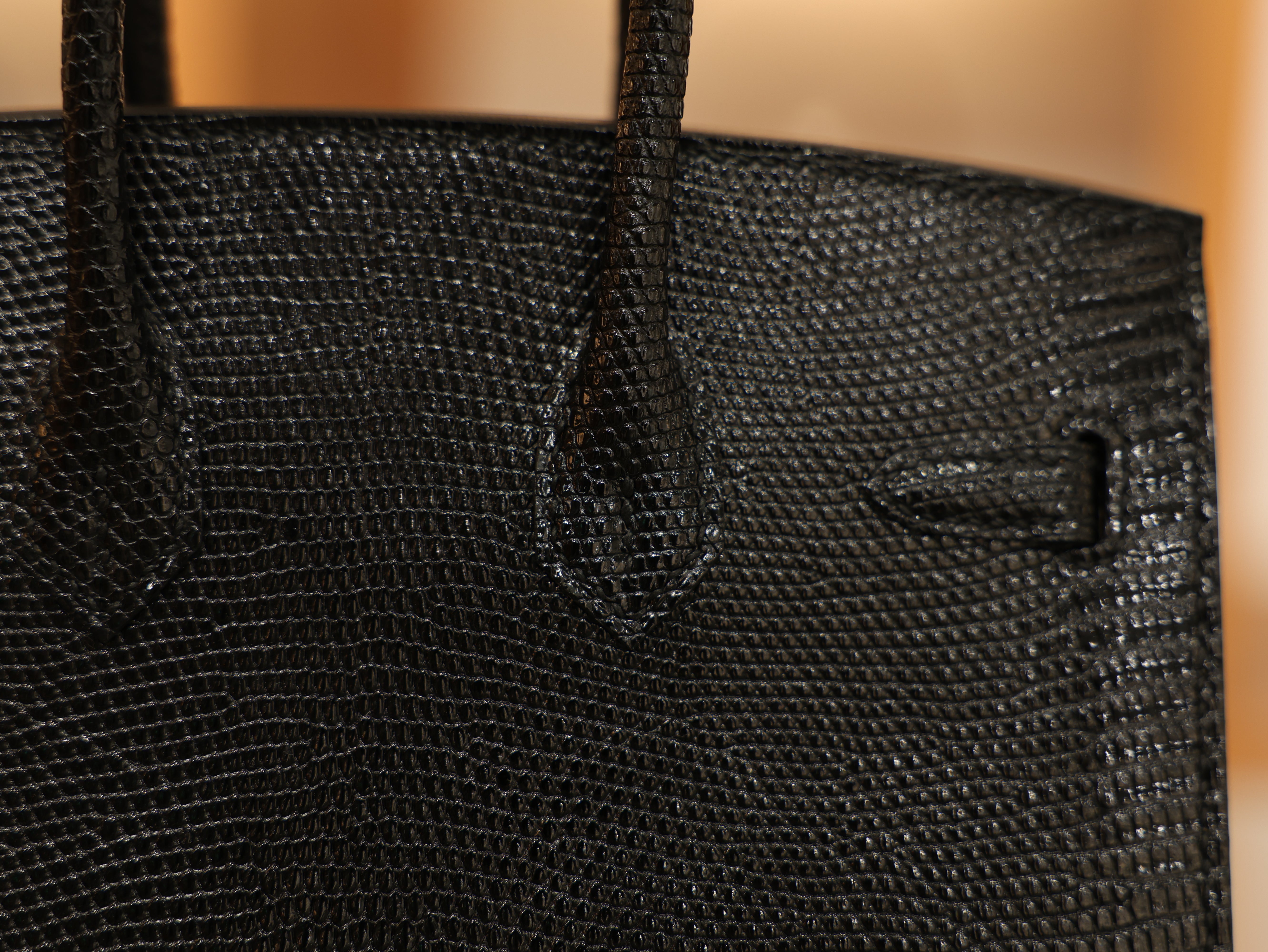 Birkin 20 lizard black PHW