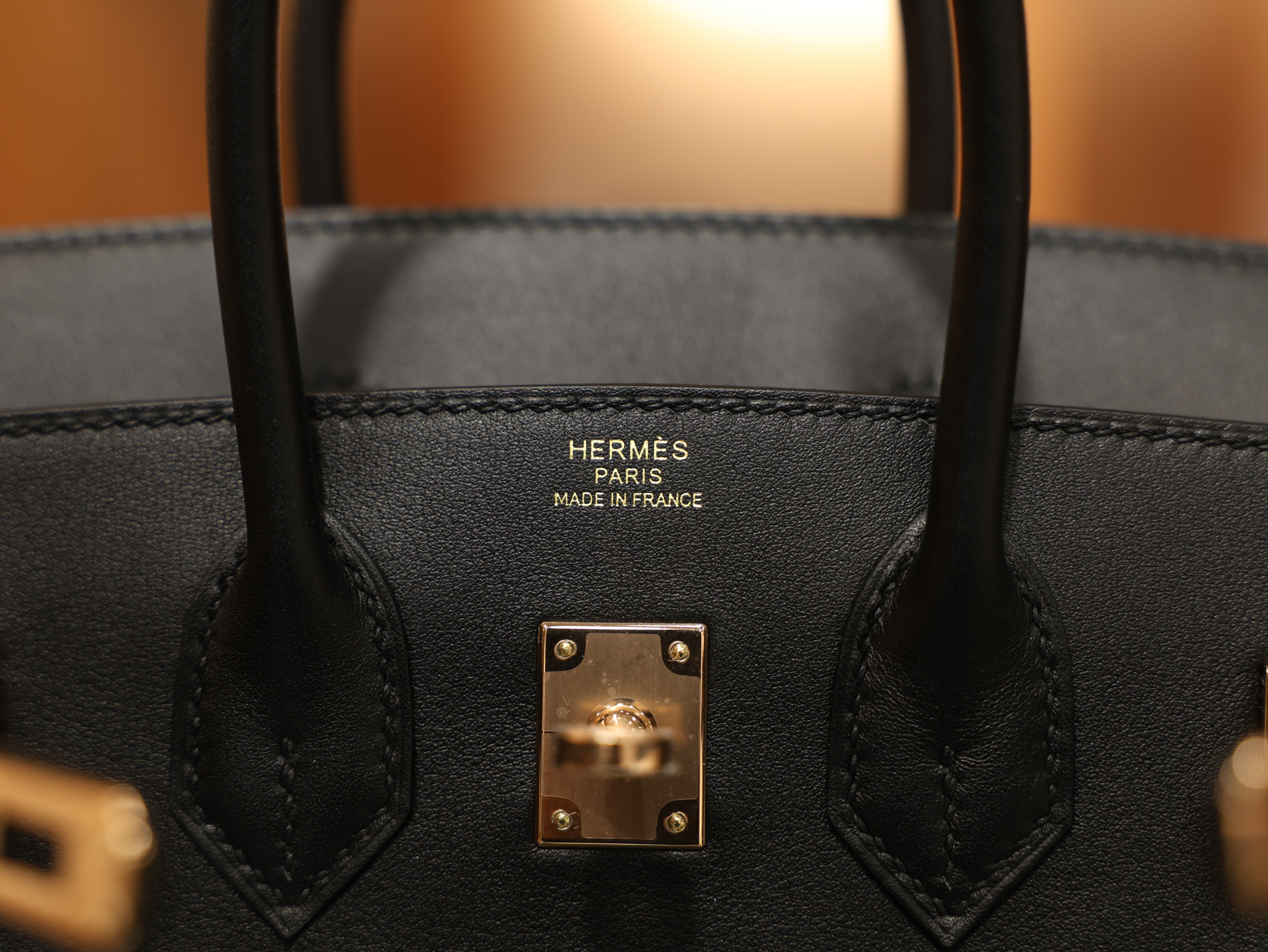 Birkin 25 swift black RGHW