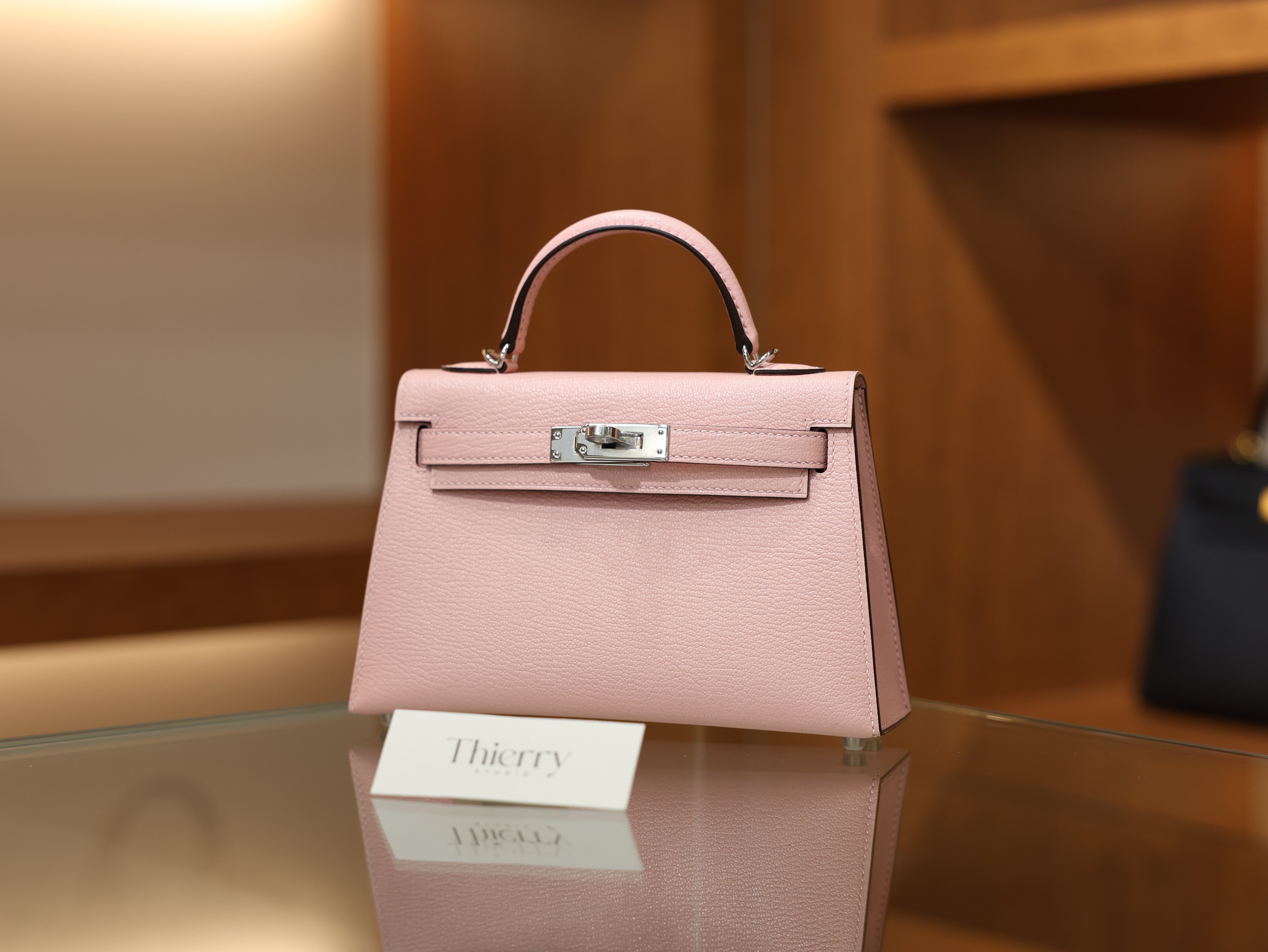 Kelly mini 2 chevre rose sakura PHW