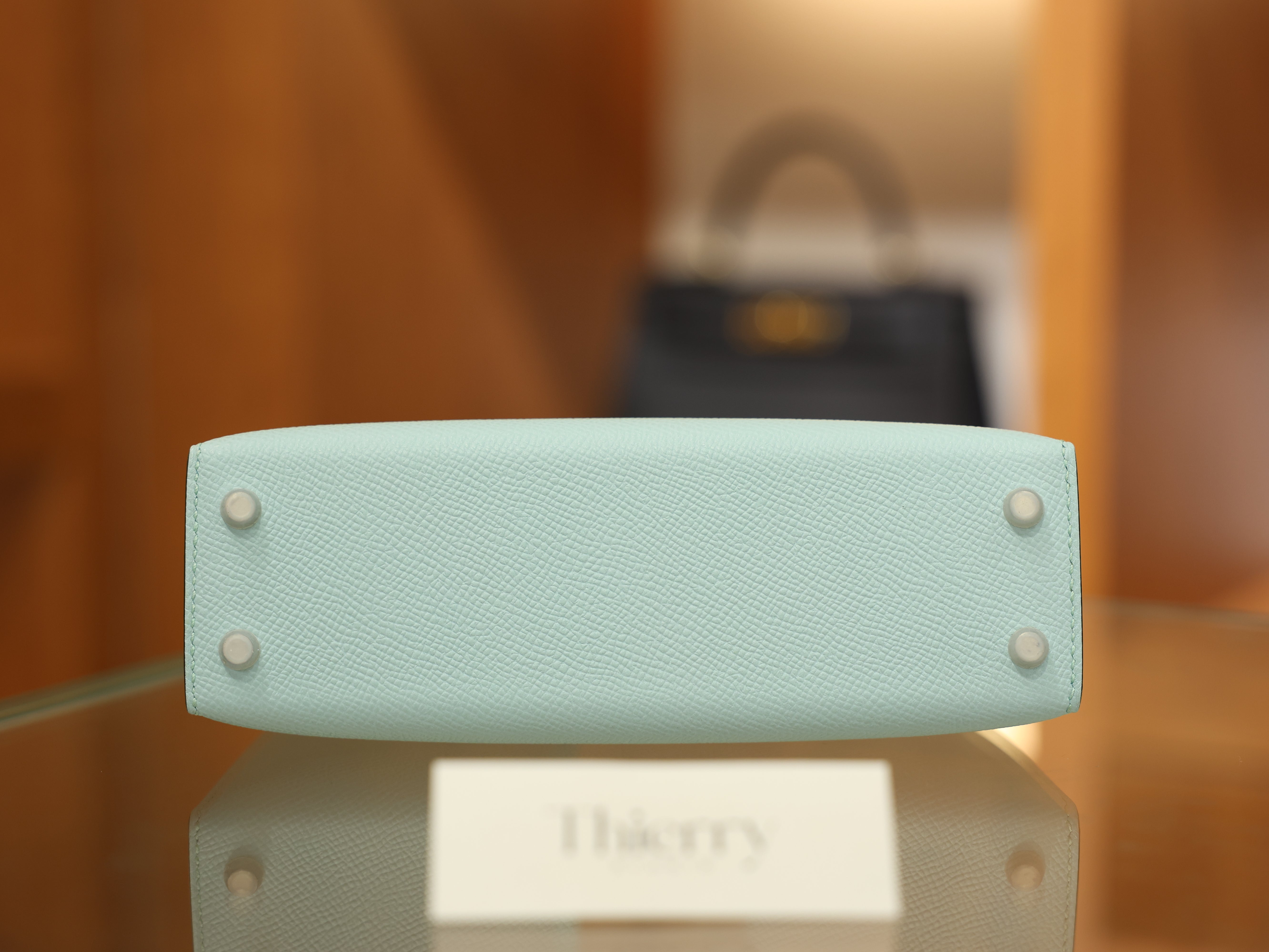 Kelly mini 2 epsom blue brume PHW