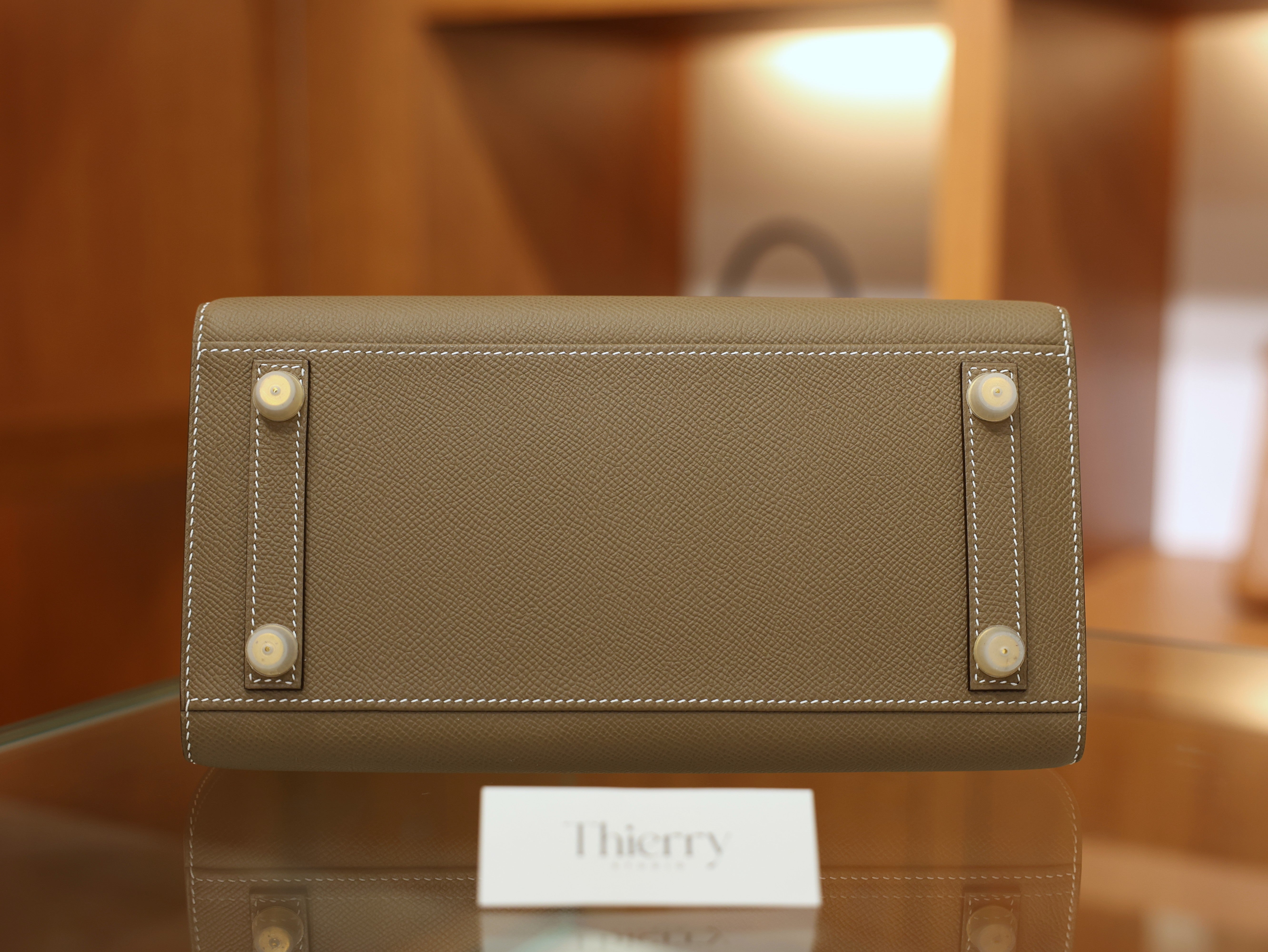 Birkin 25 epsom sellier etoupe GHW