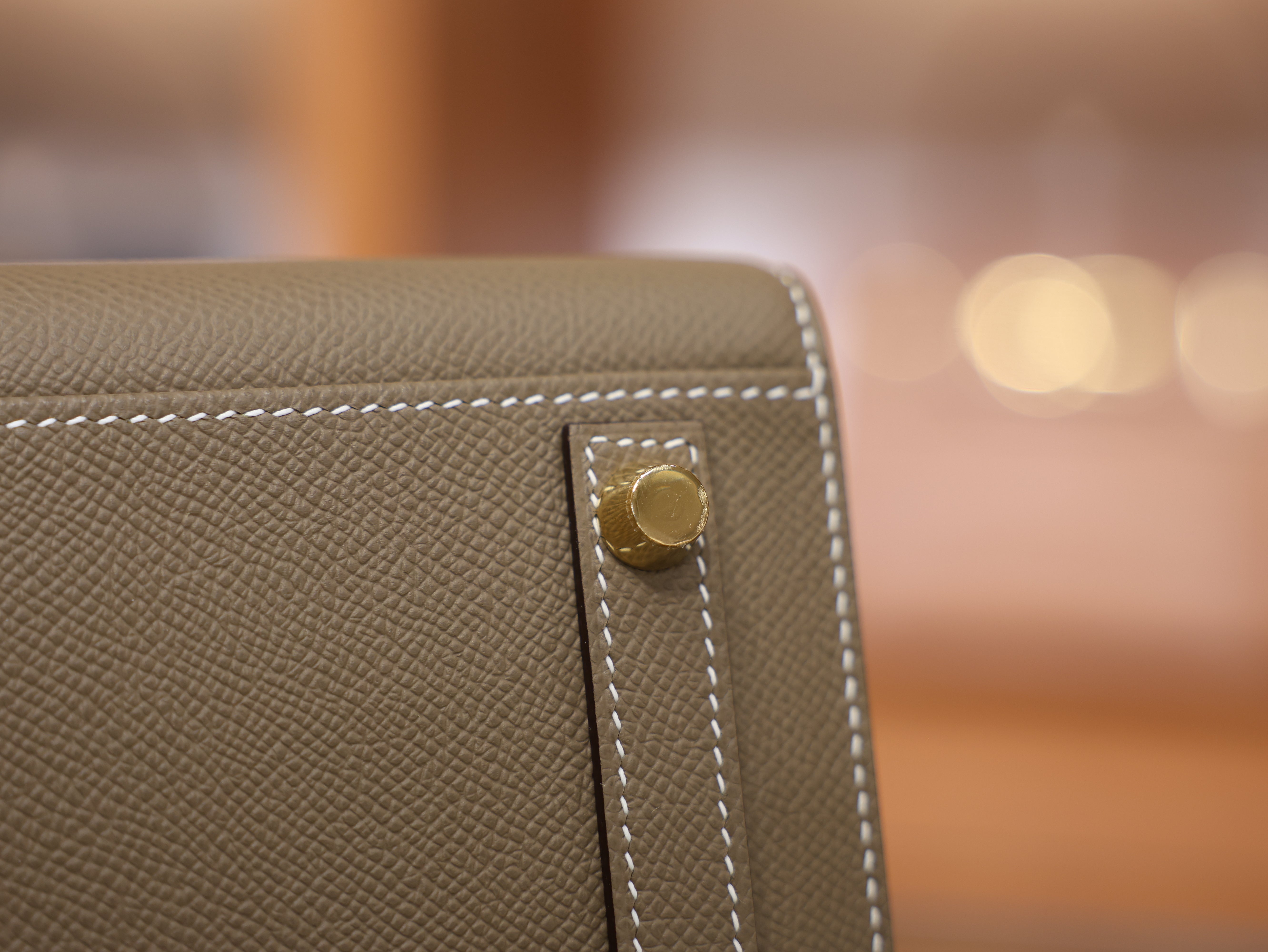 Birkin 25 epsom sellier etoupe GHW