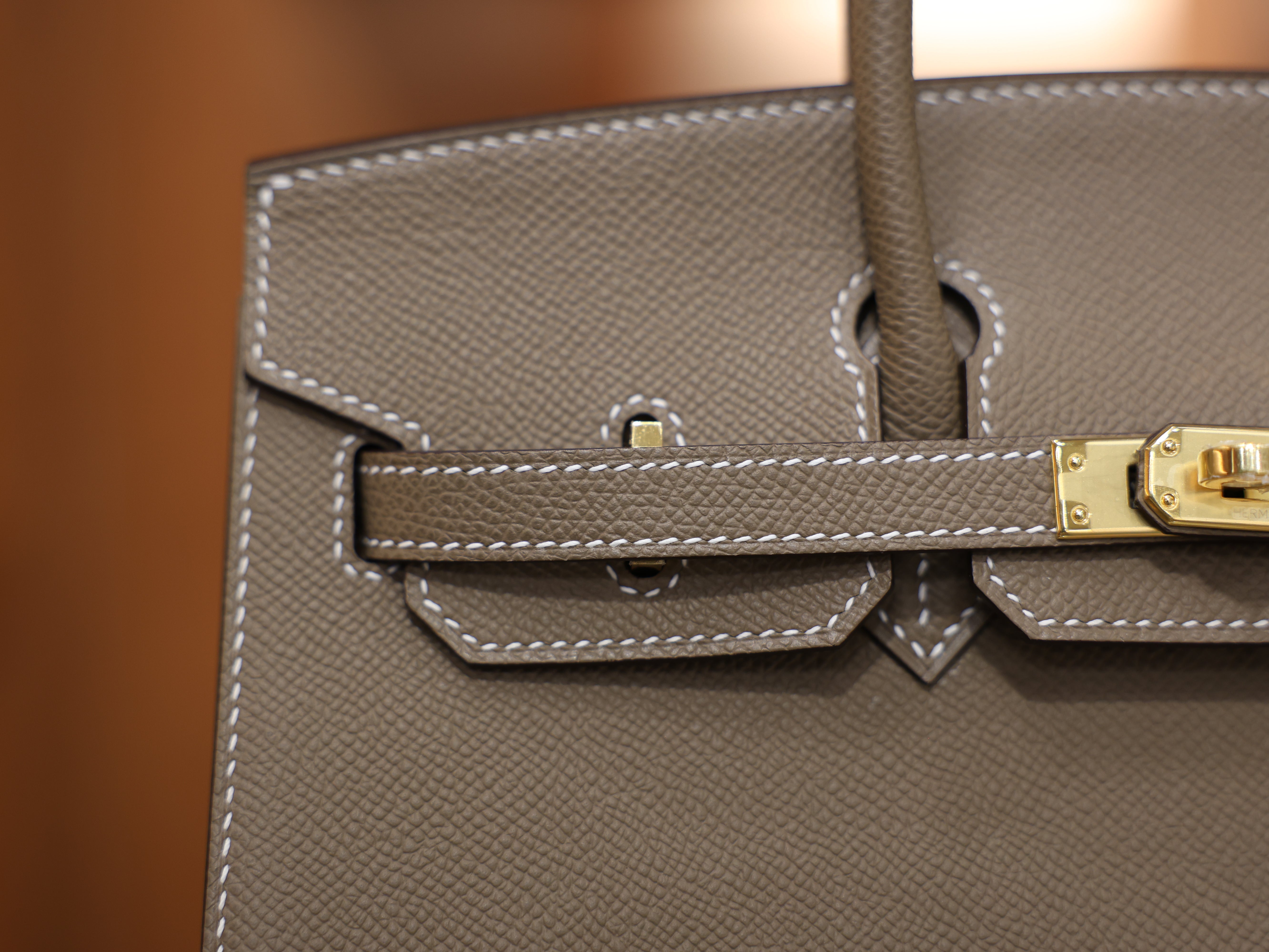 Birkin 25 epsom sellier etoupe GHW