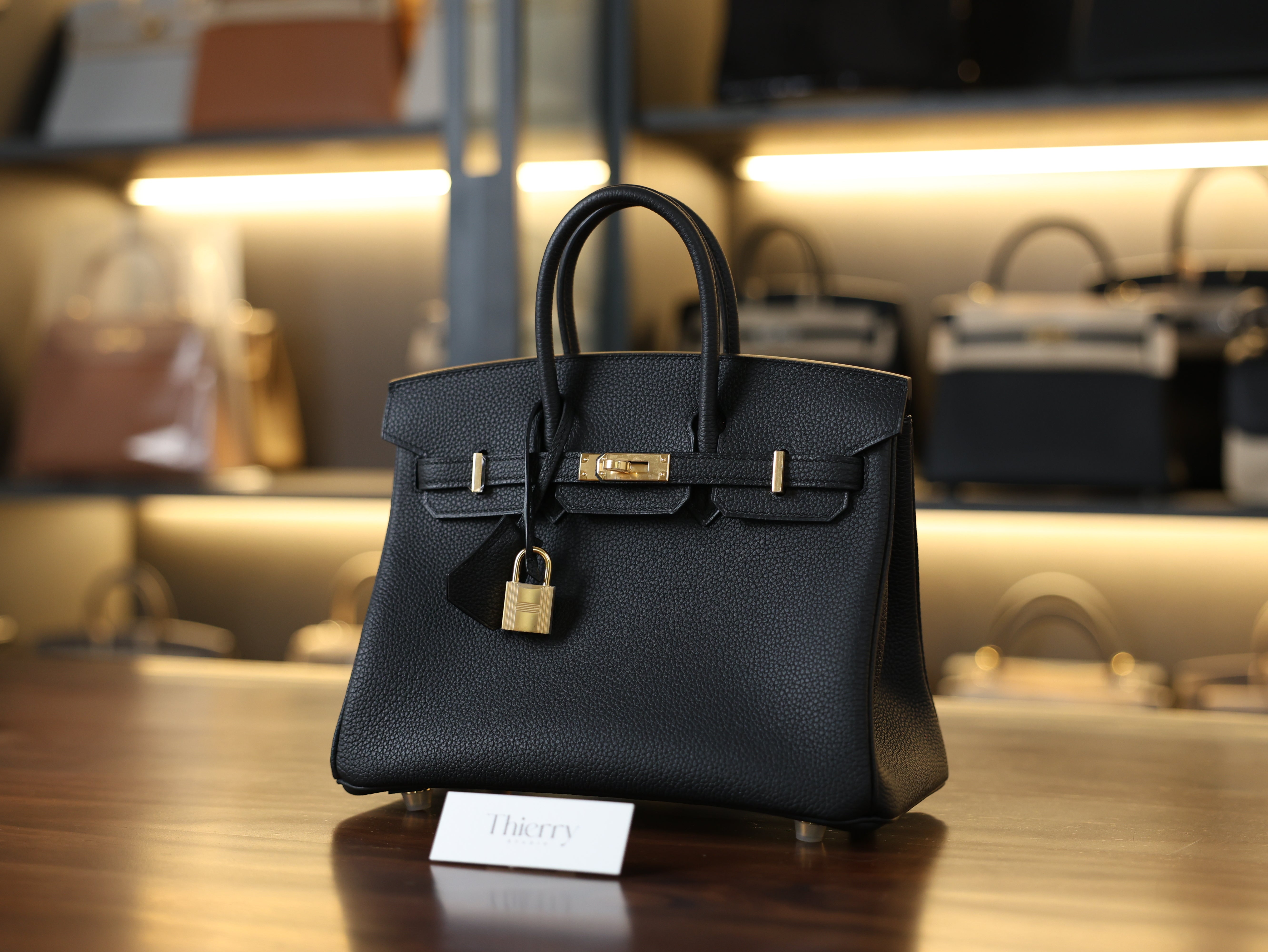 Birkin 25 togo black GHW