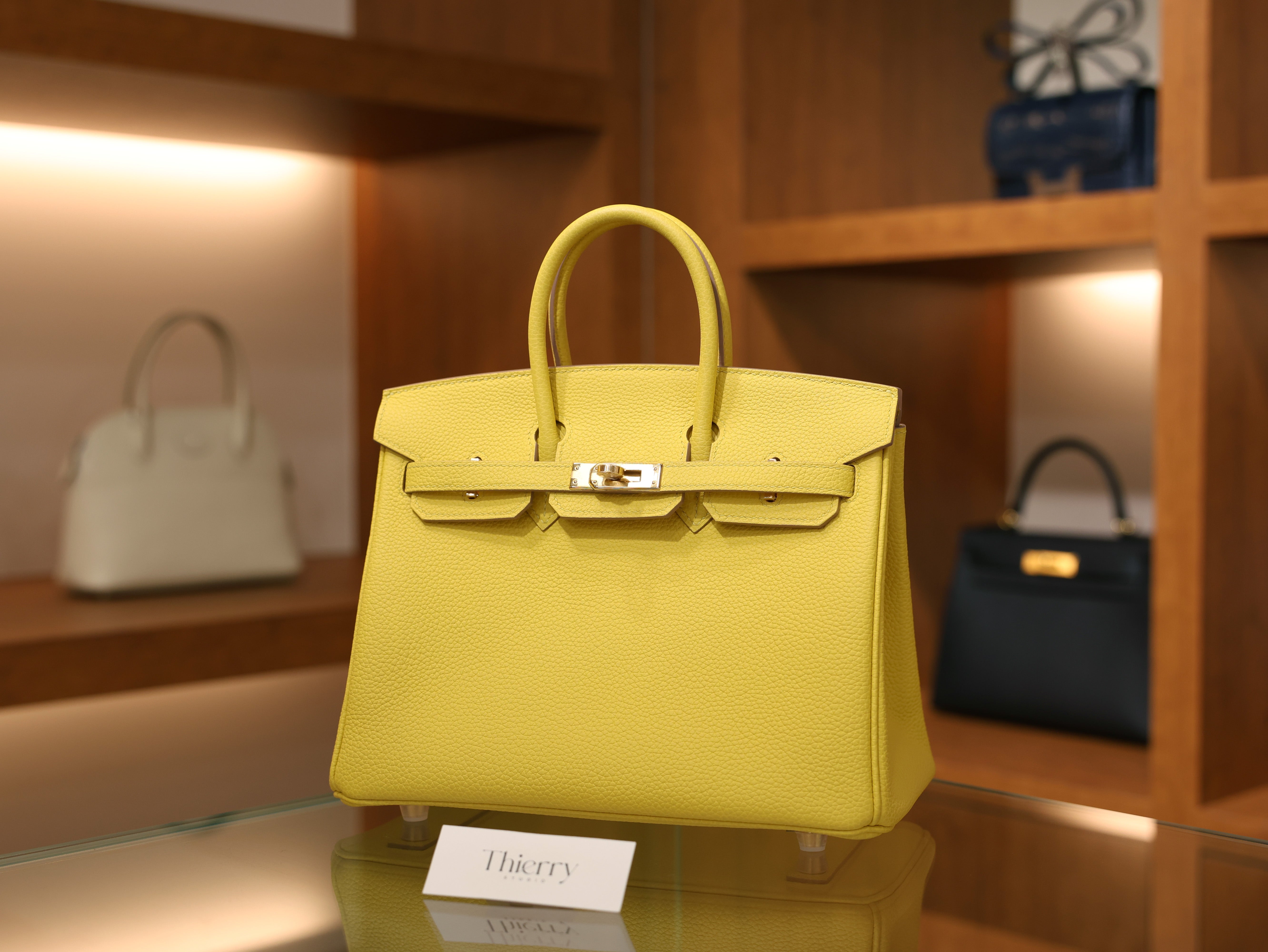 Birkin 25 togo jaune de naples GHW