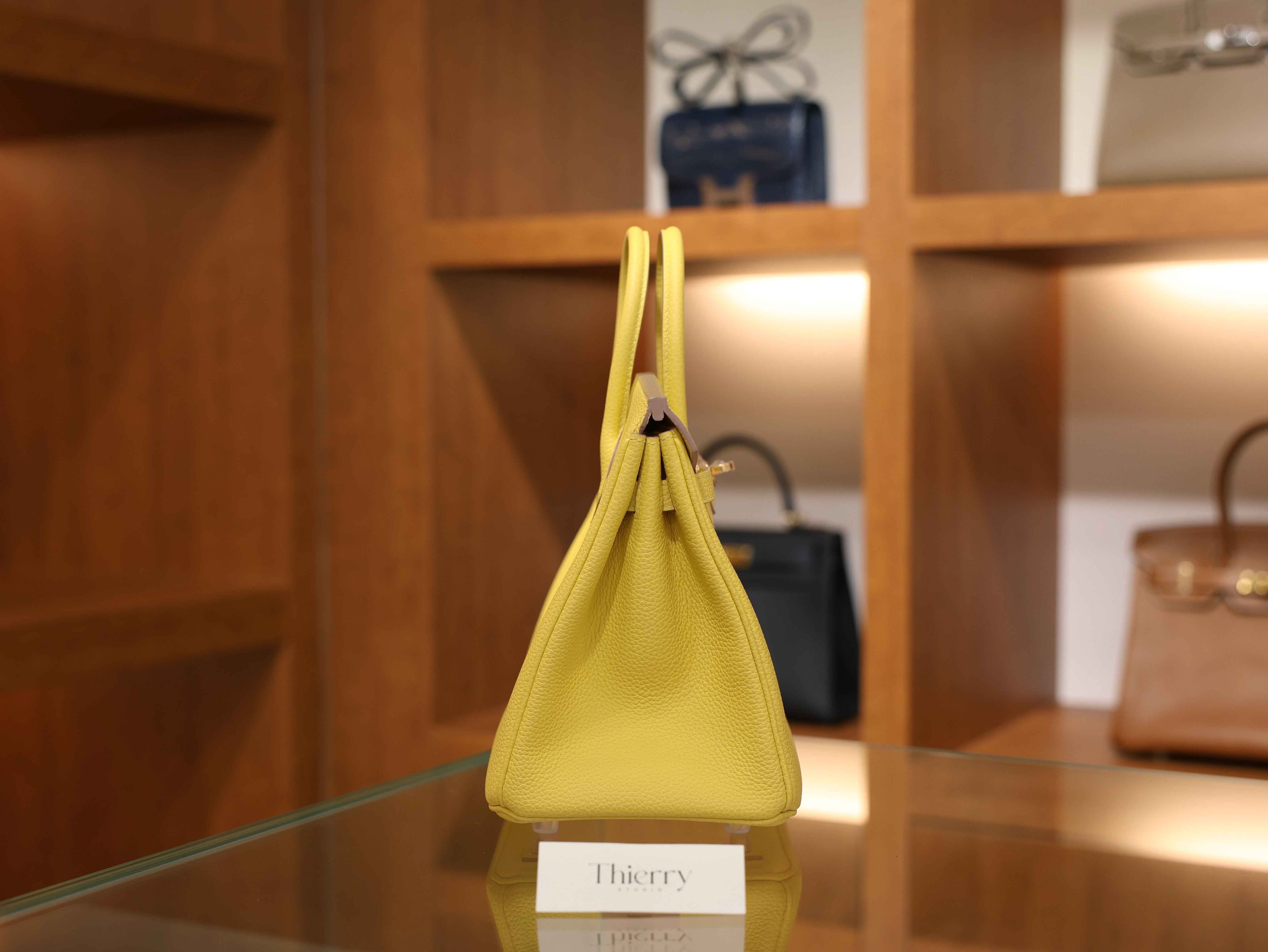 Birkin 25 togo jaune de naples GHW