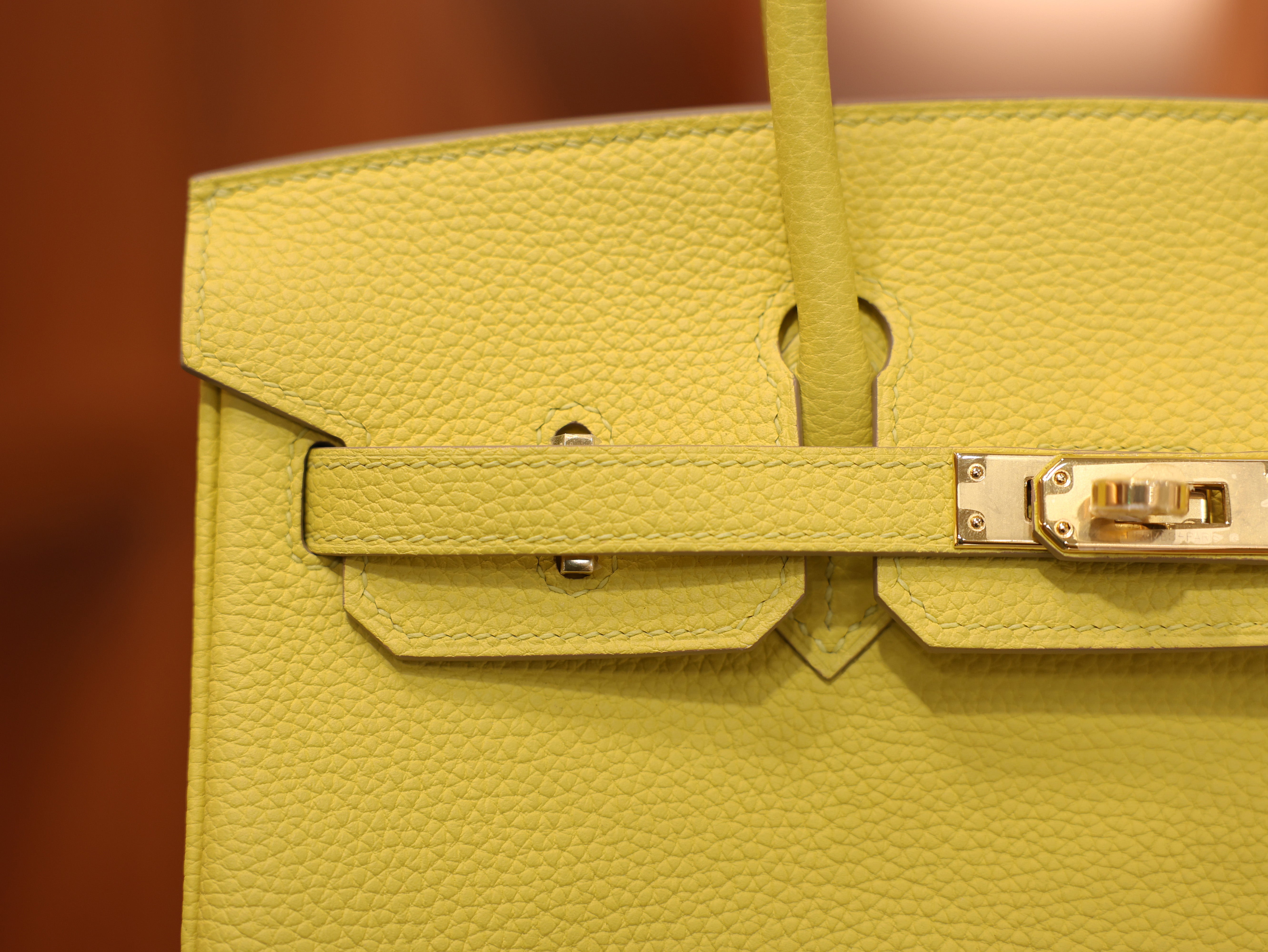 Birkin 25 togo jaune de naples GHW