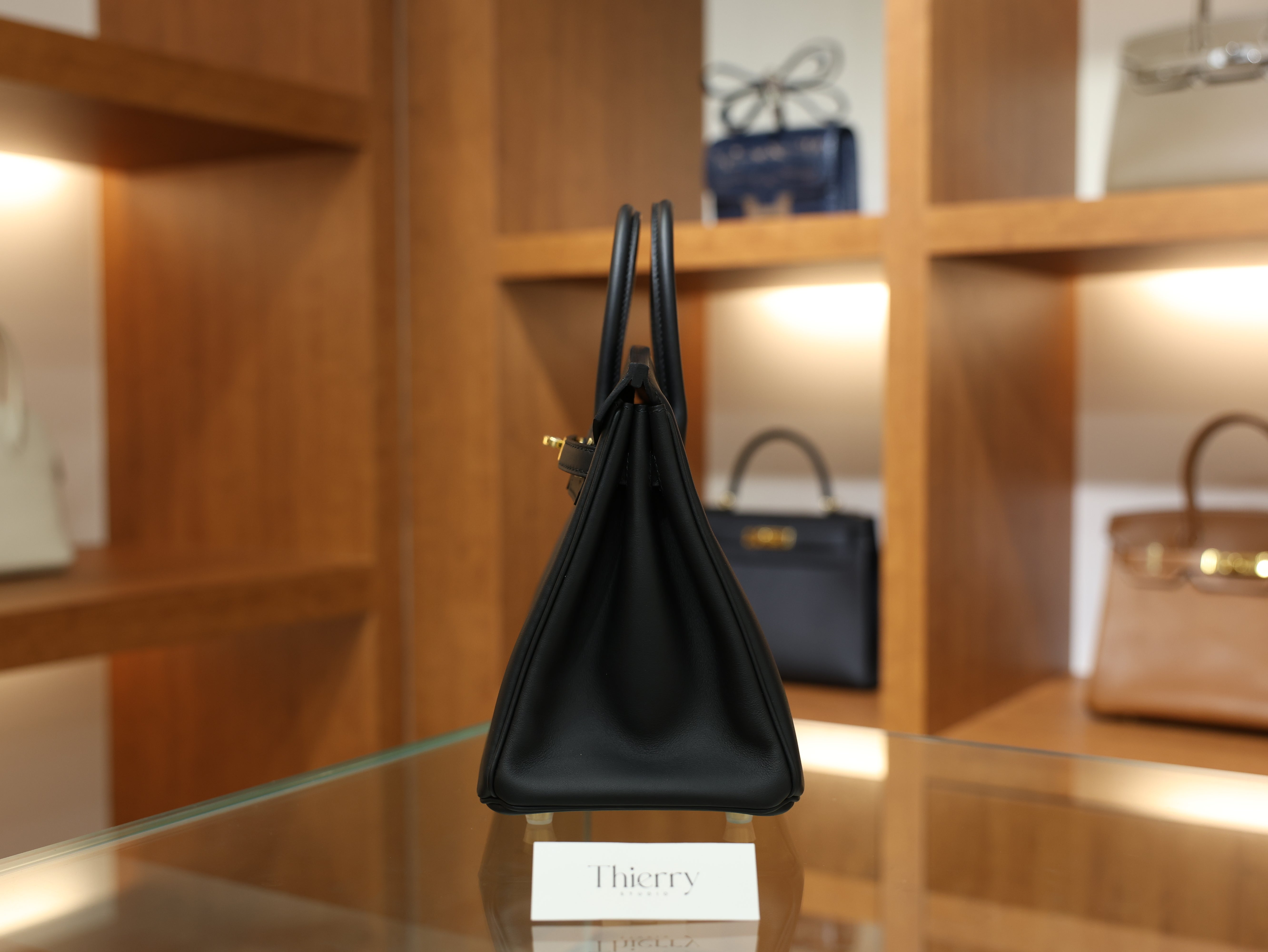 Birkin 25 swift black GHW