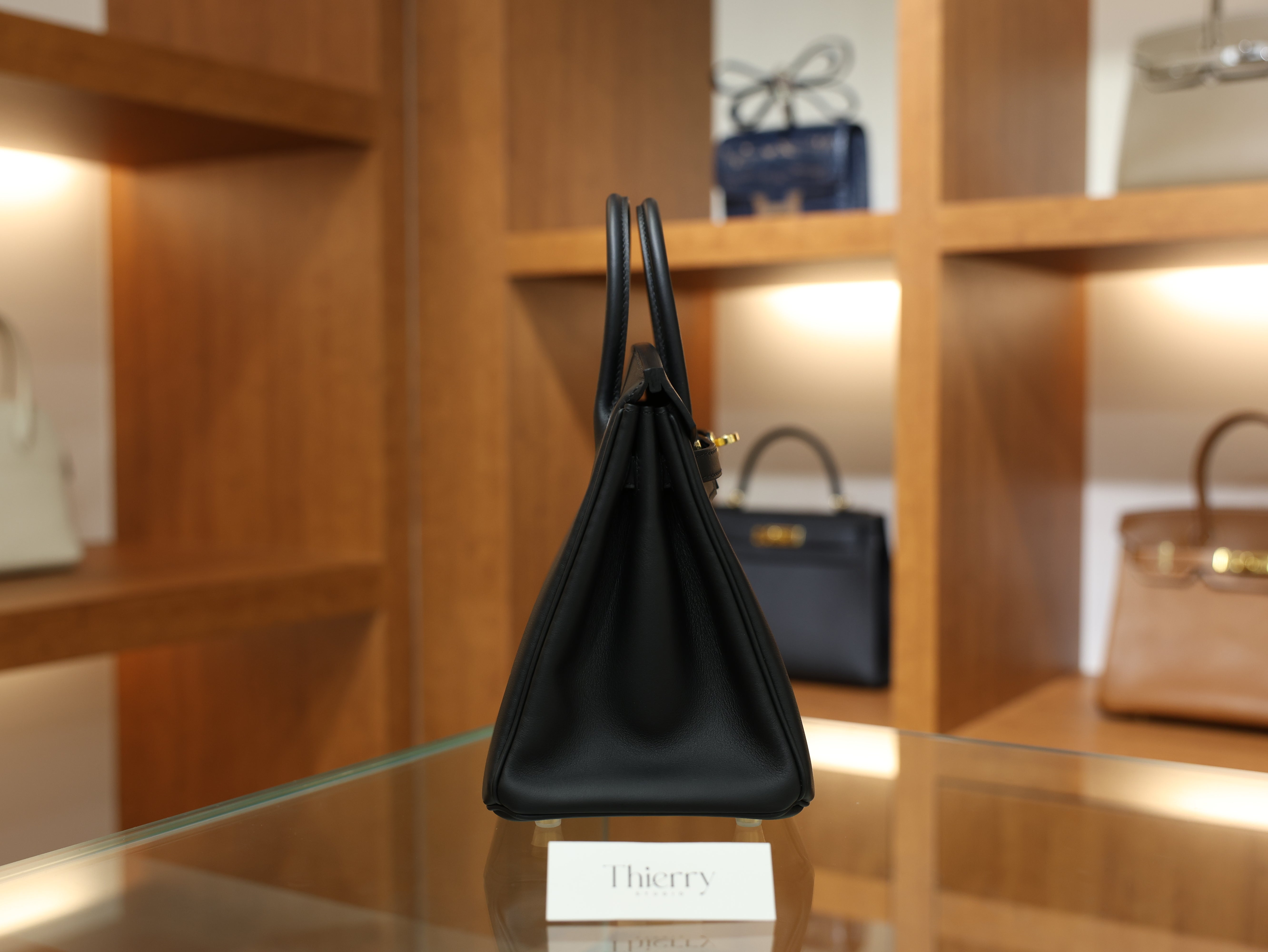 Birkin 25 swift black GHW