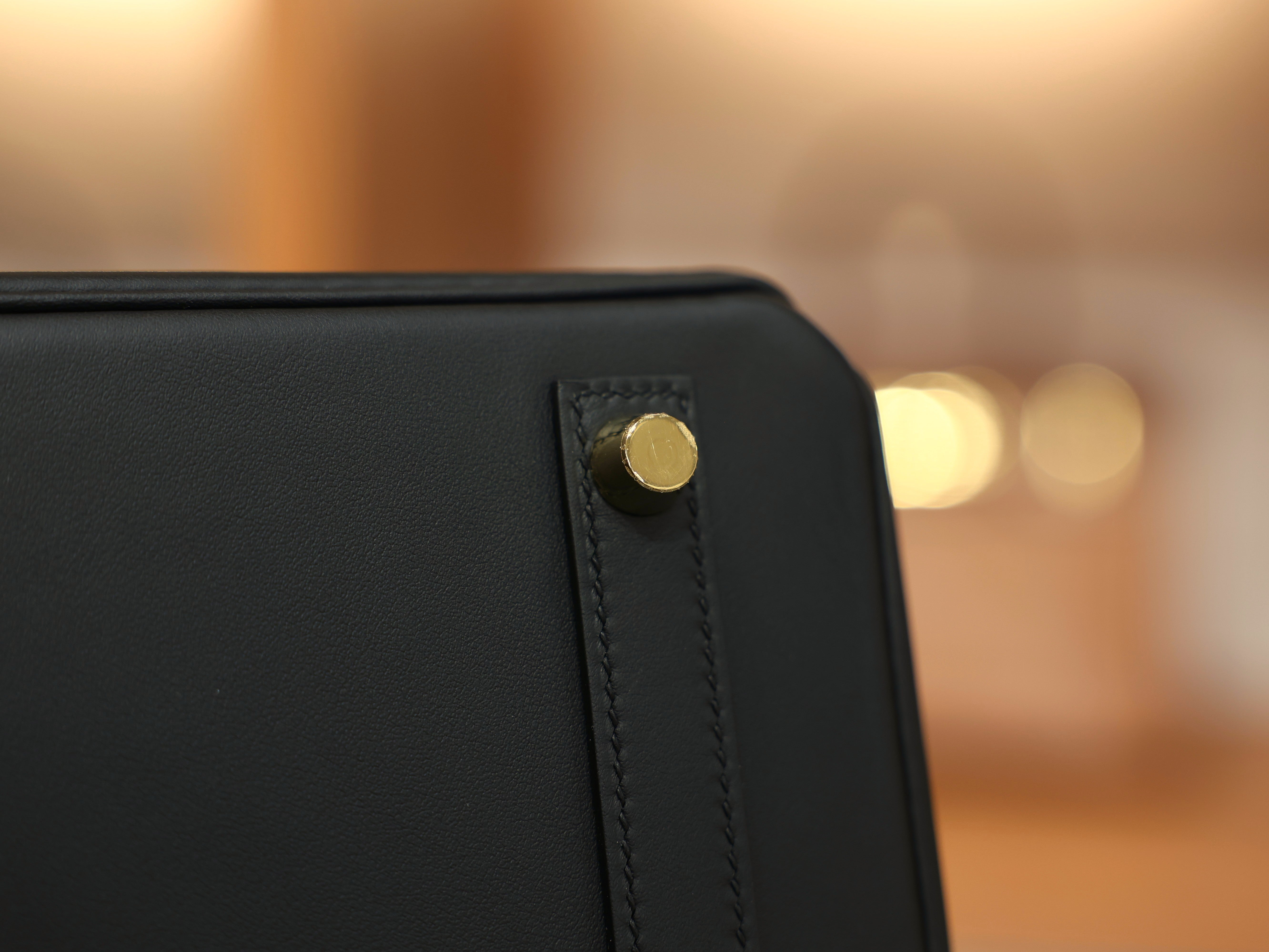 Birkin 25 swift black GHW