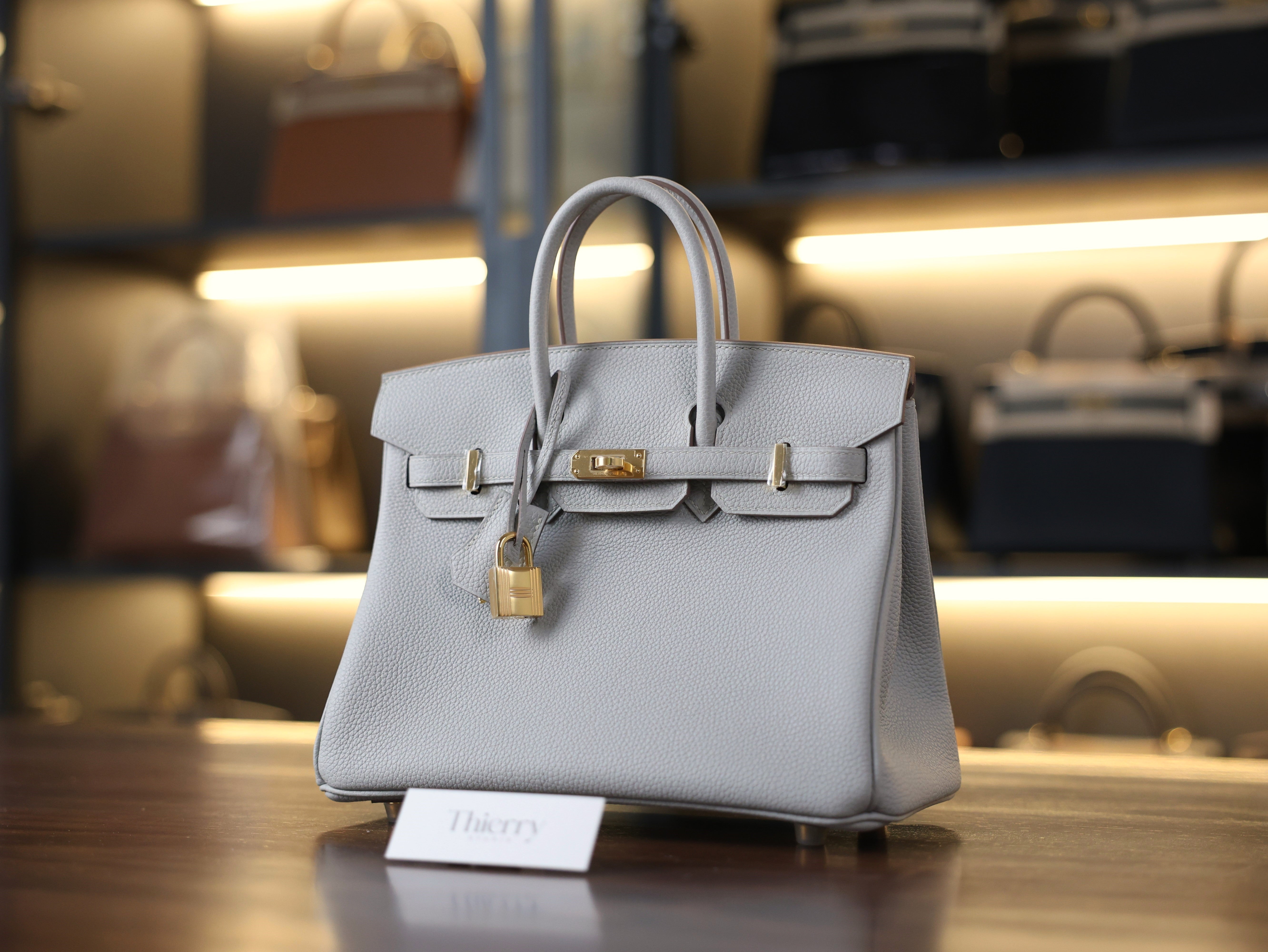 Birkin 25 togo gris pearl GHW