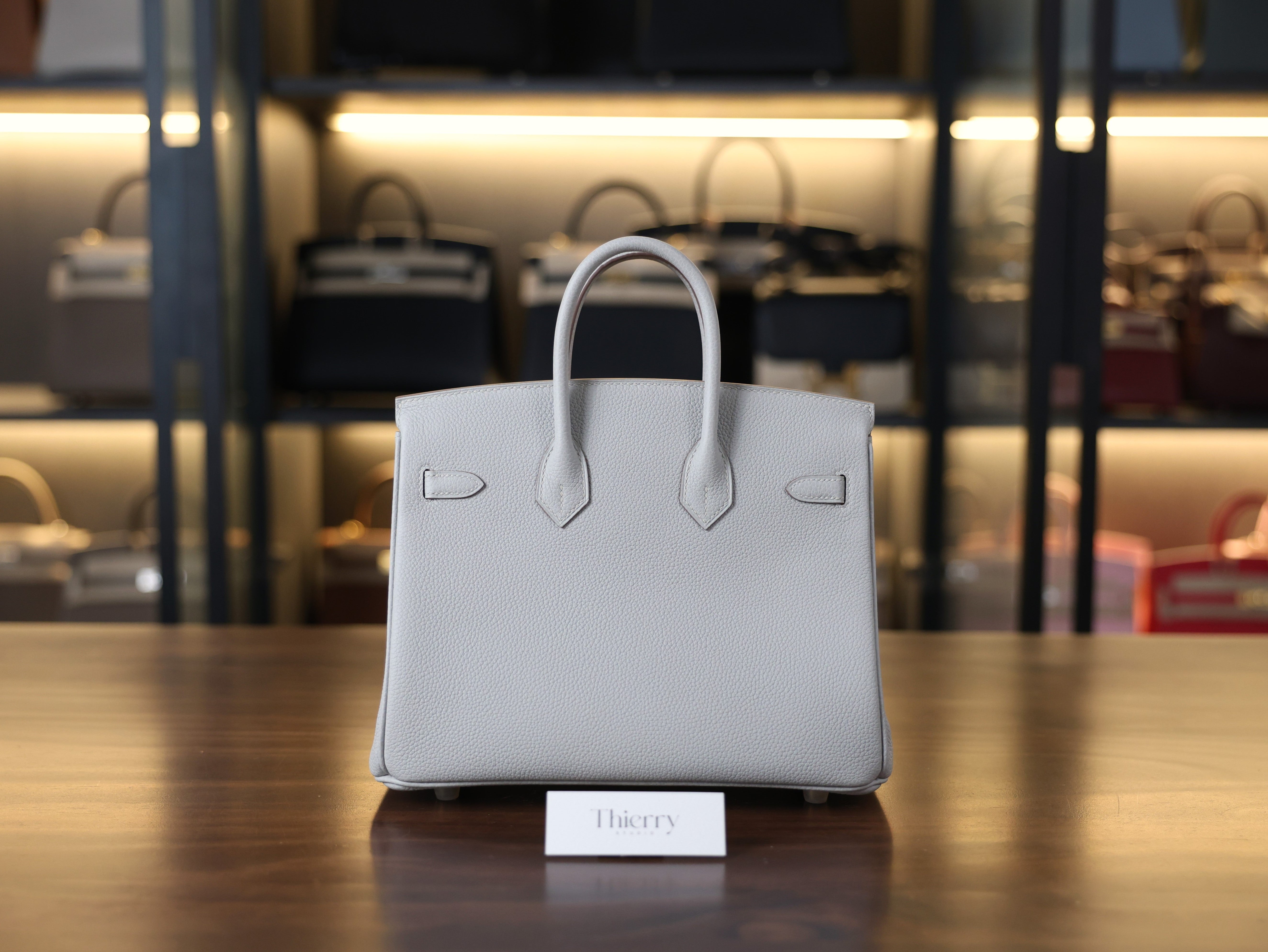 Birkin 25 togo gris pearl GHW