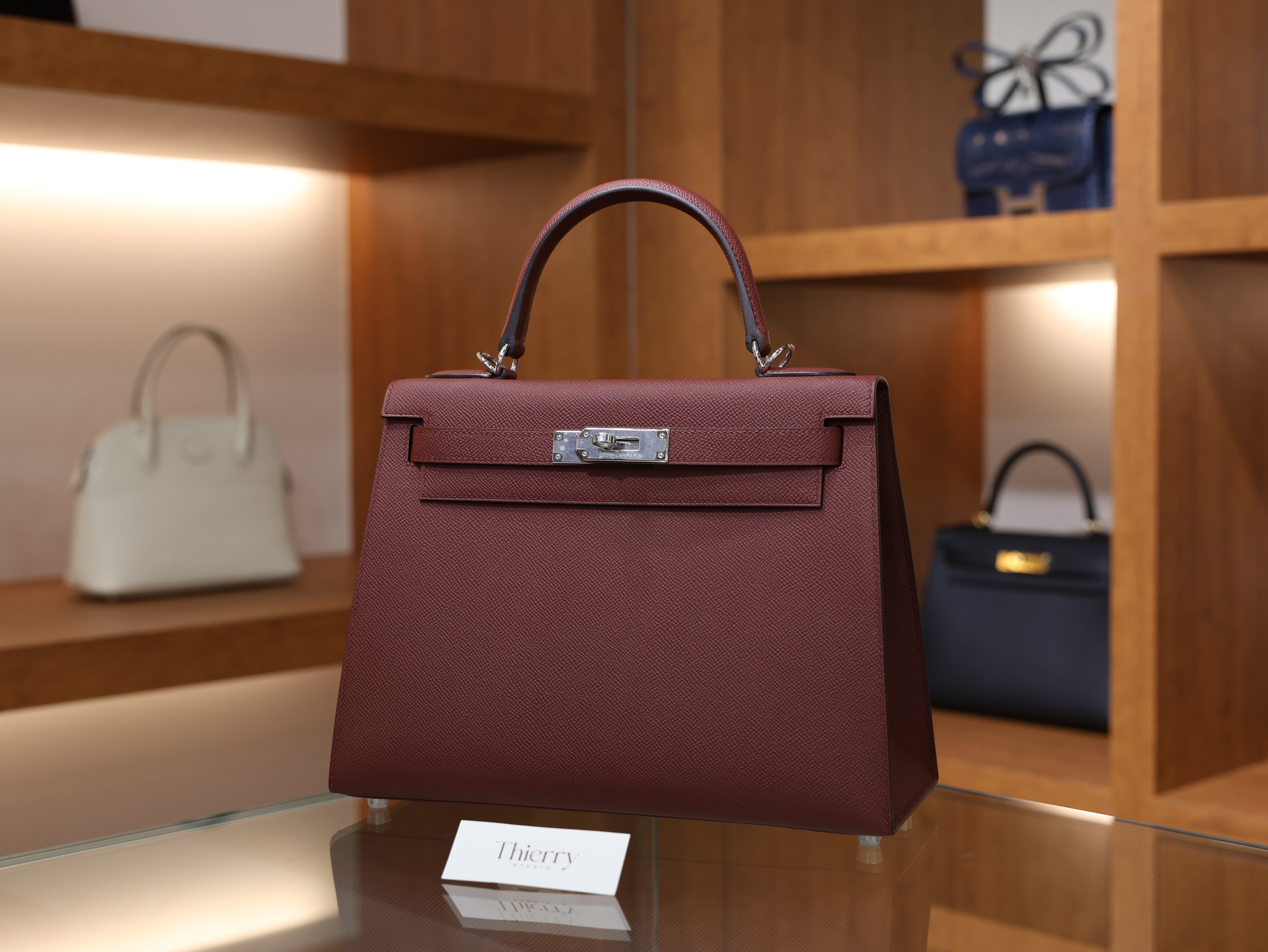 Kelly 28 epsom rouge H PHW