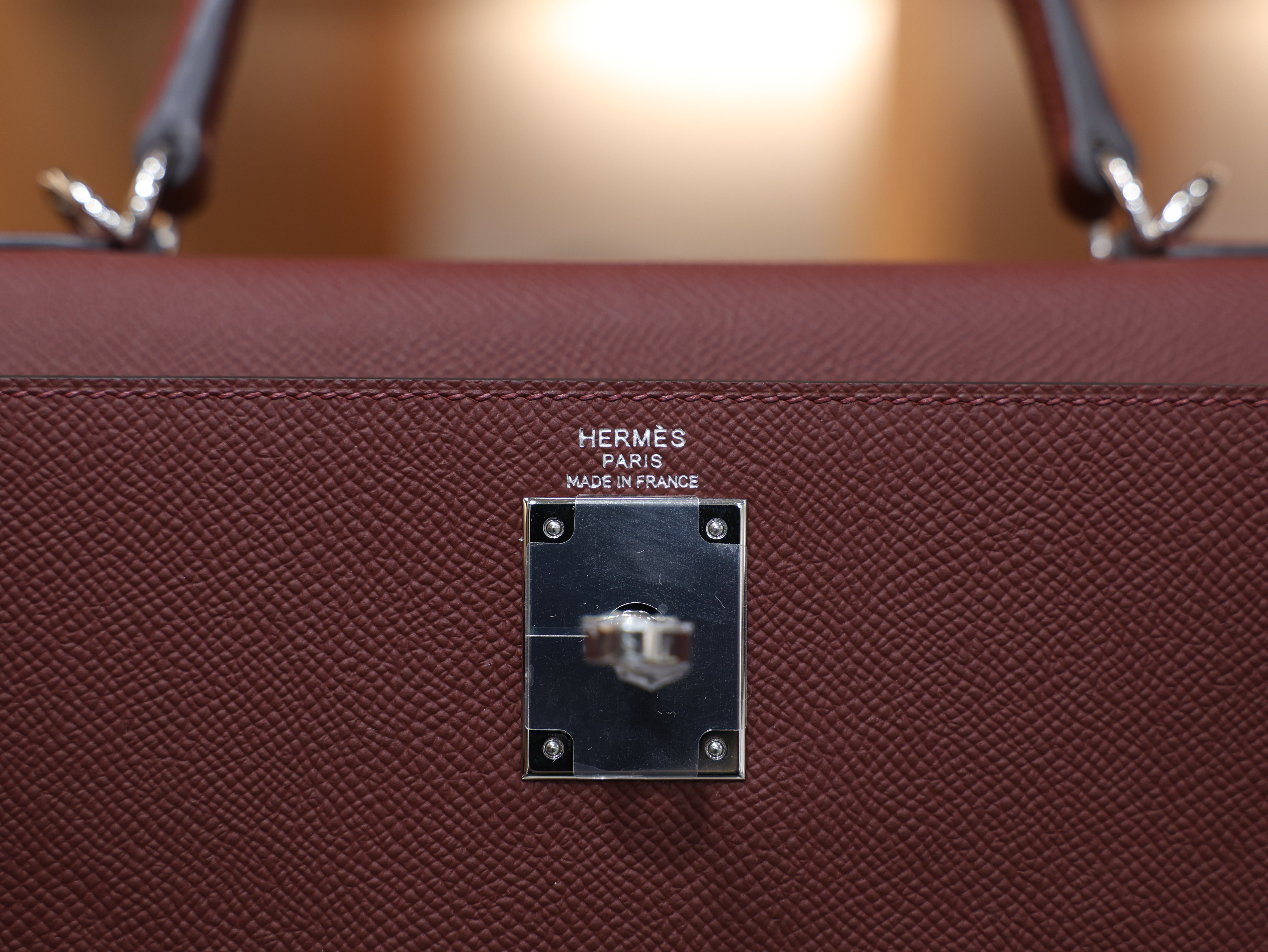 Kelly 28 epsom rouge H PHW