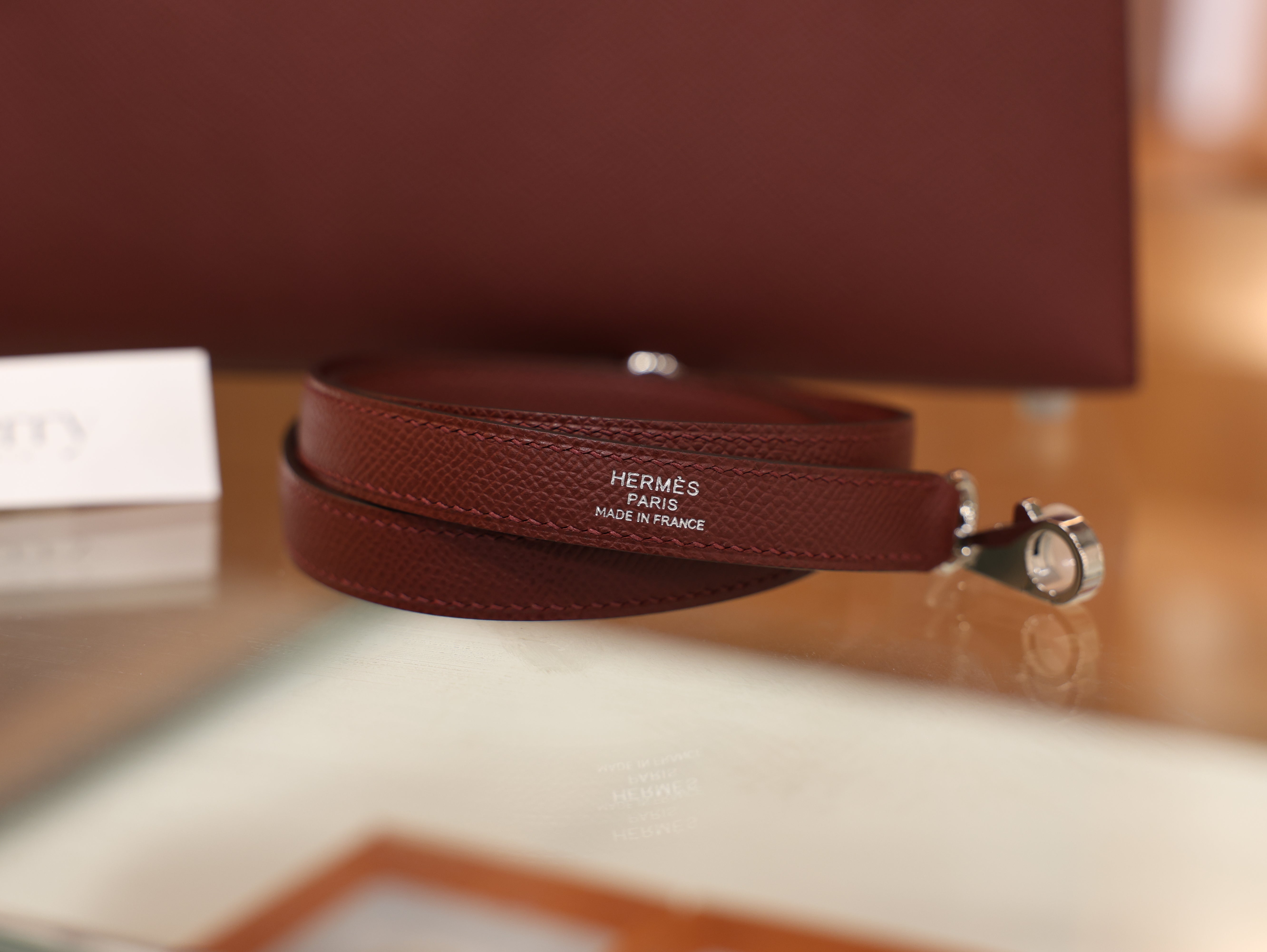 Kelly 28 epsom rouge H PHW