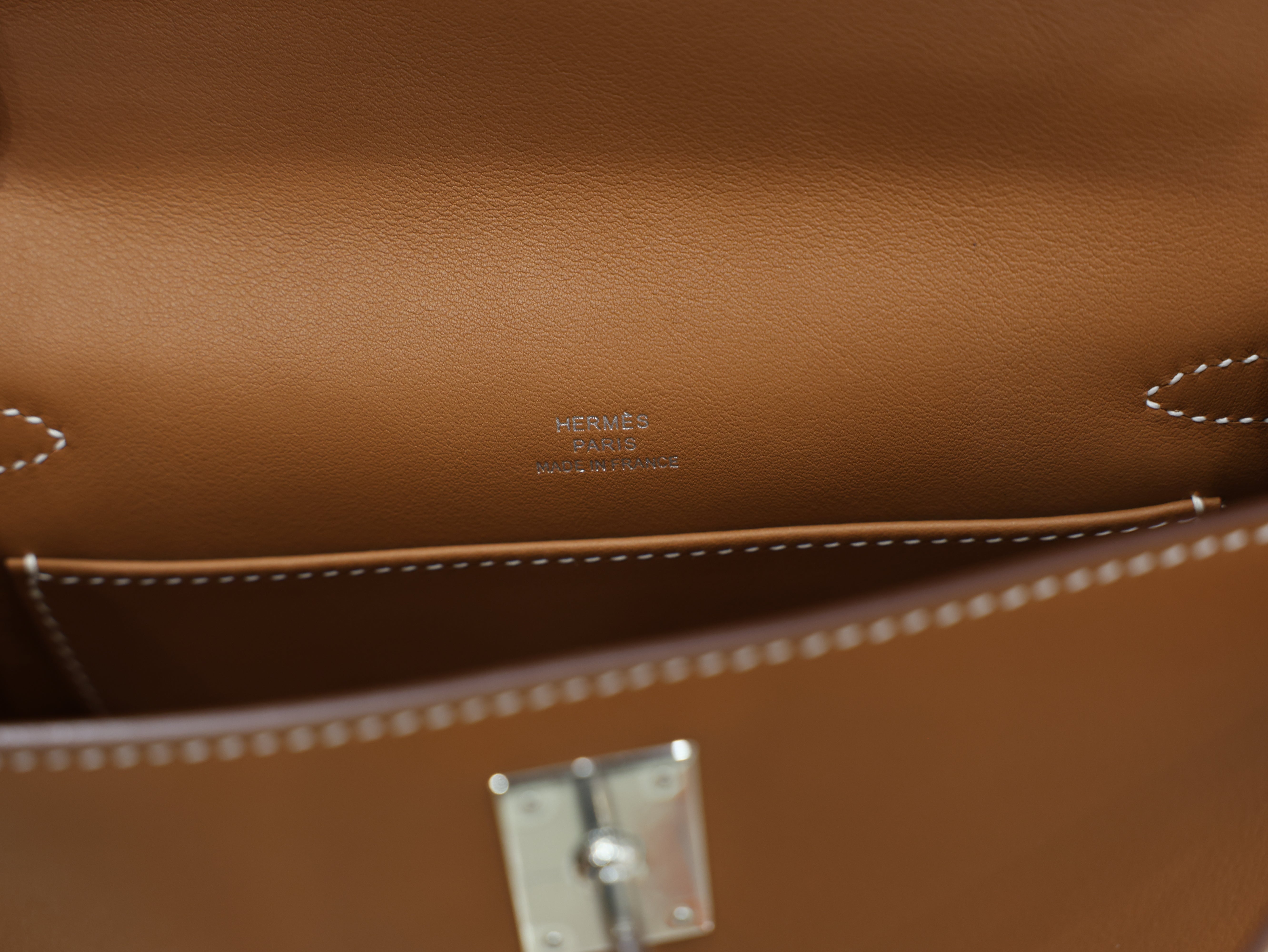 Kelly pochette swift gold PHW