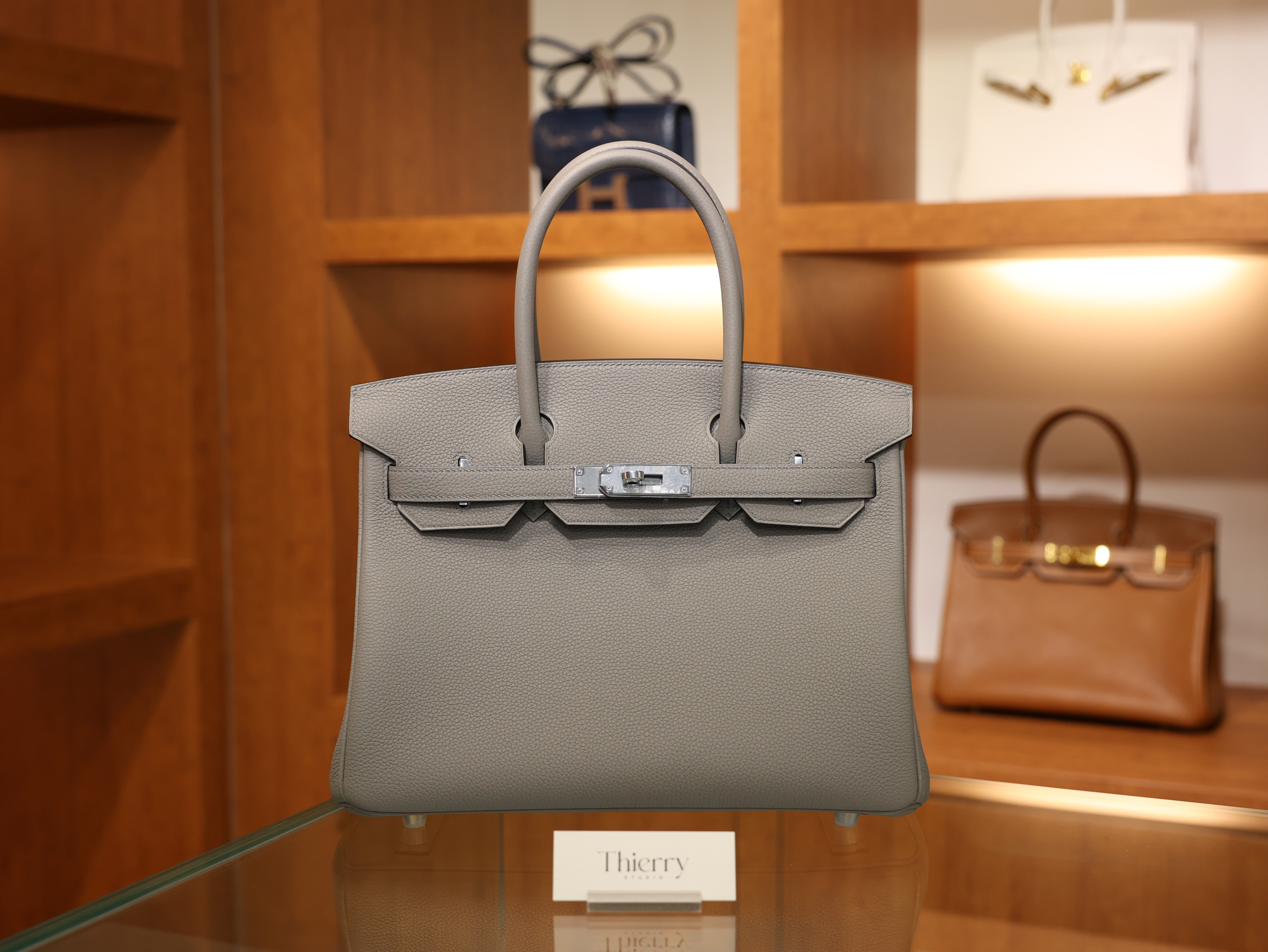 Birkin 30 togo gris asphalt PHW