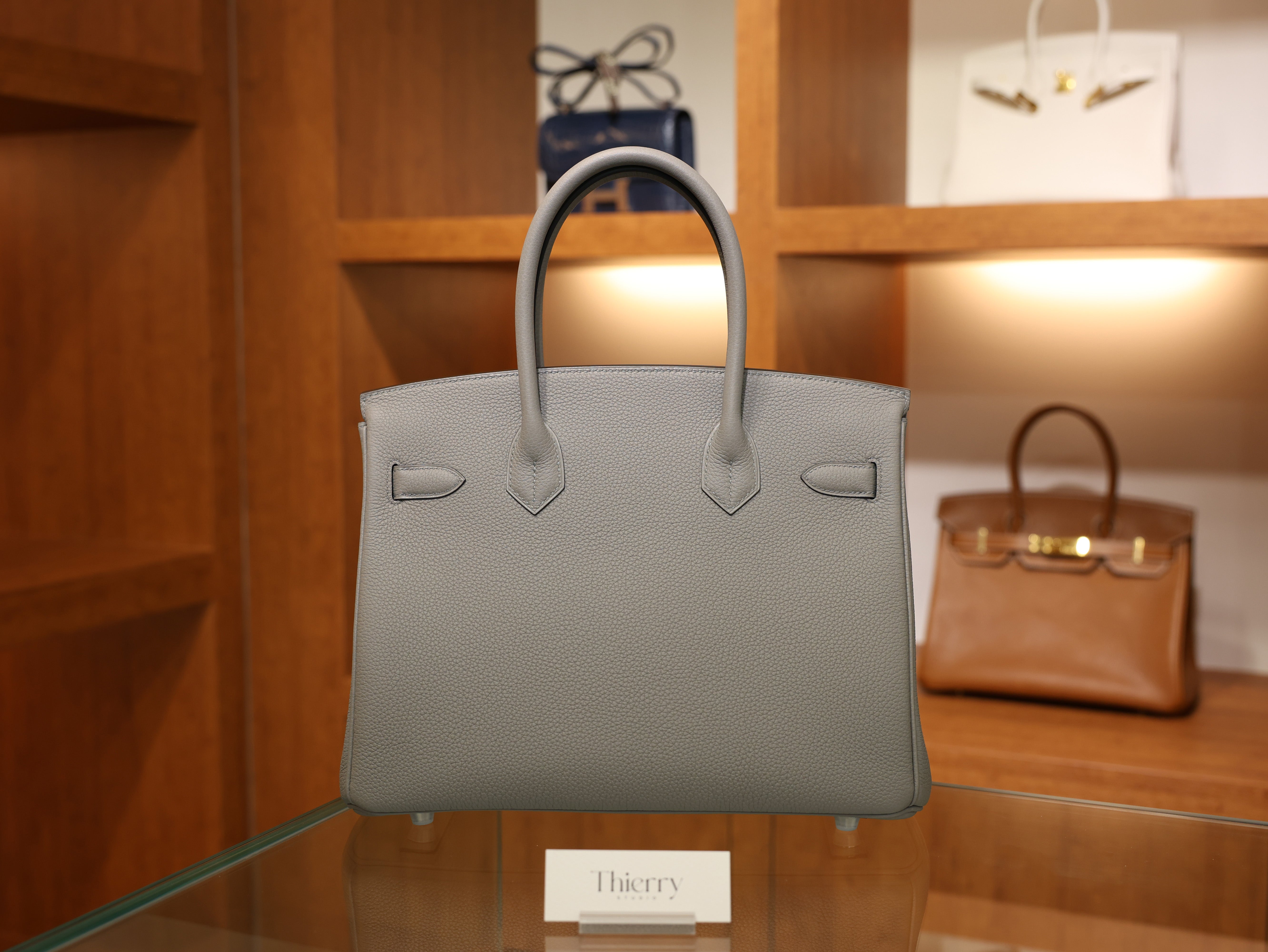Birkin 30 togo gris asphalt PHW