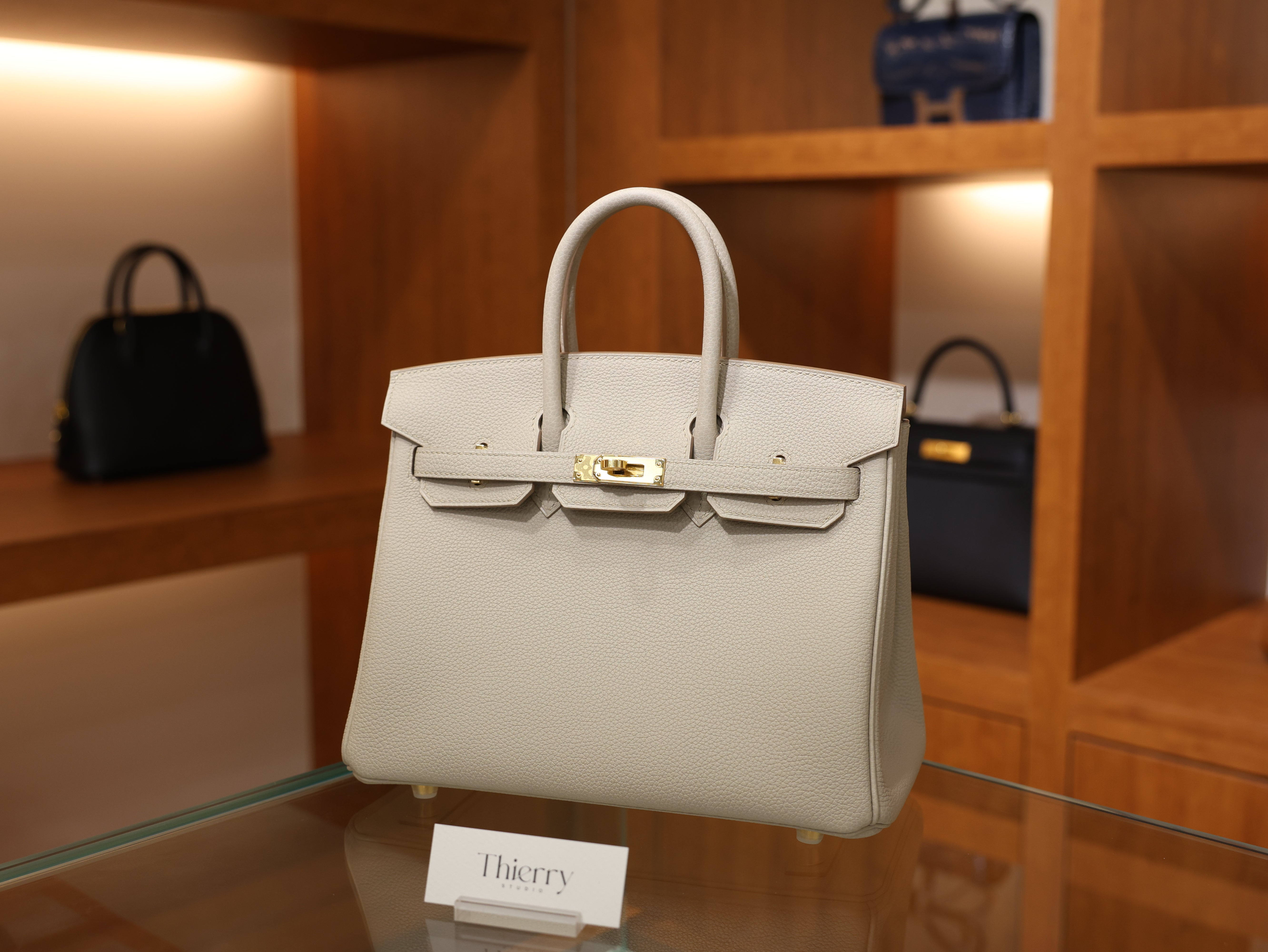 Birkin 25 togo beton GHW