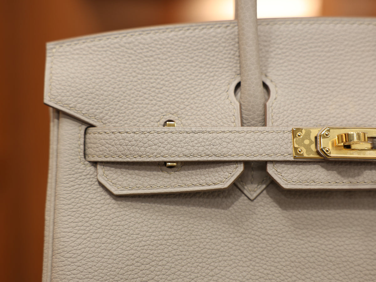 Birkin 25 togo beton GHW