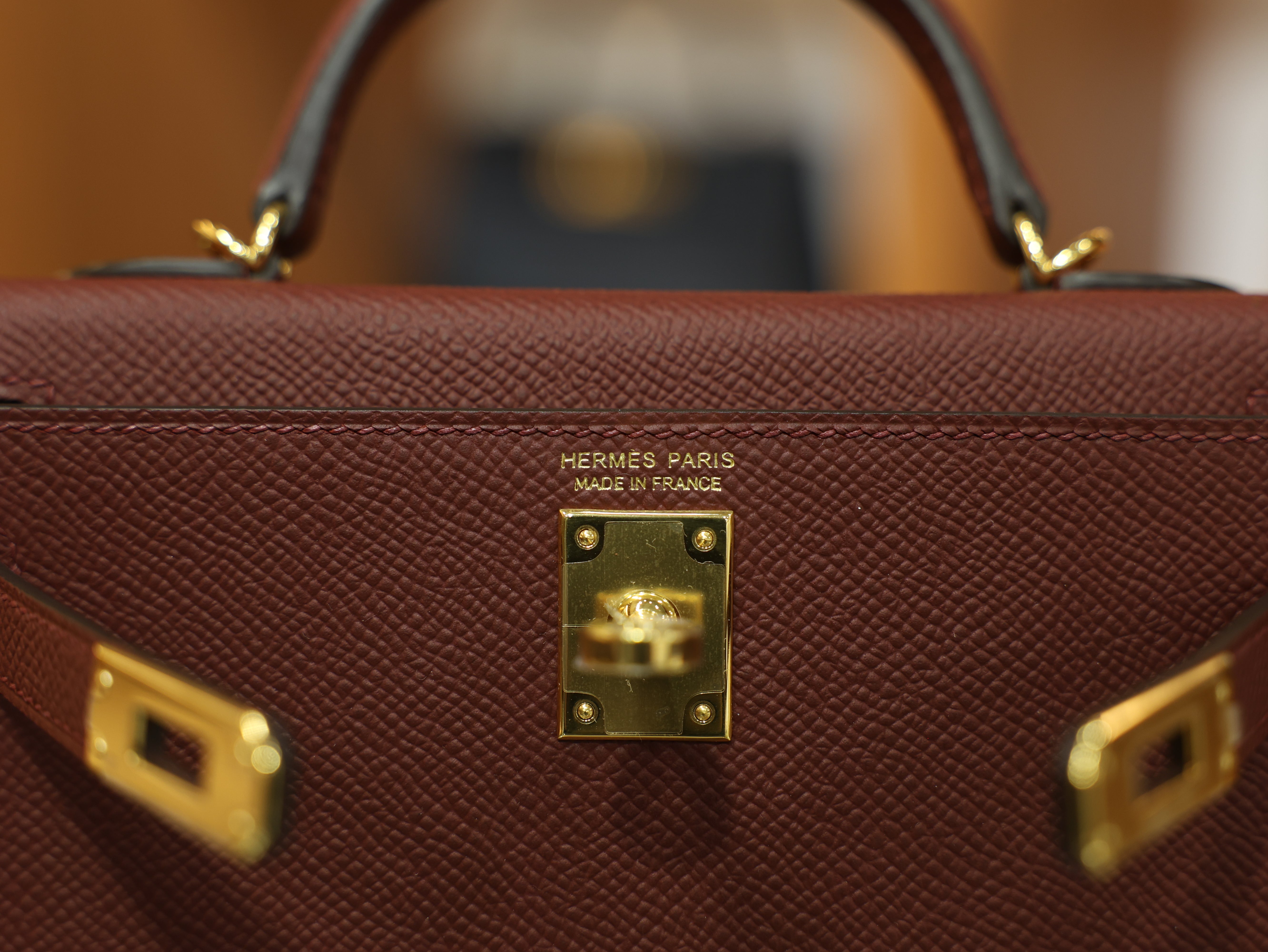 Kelly mini epsom rouge H GHW