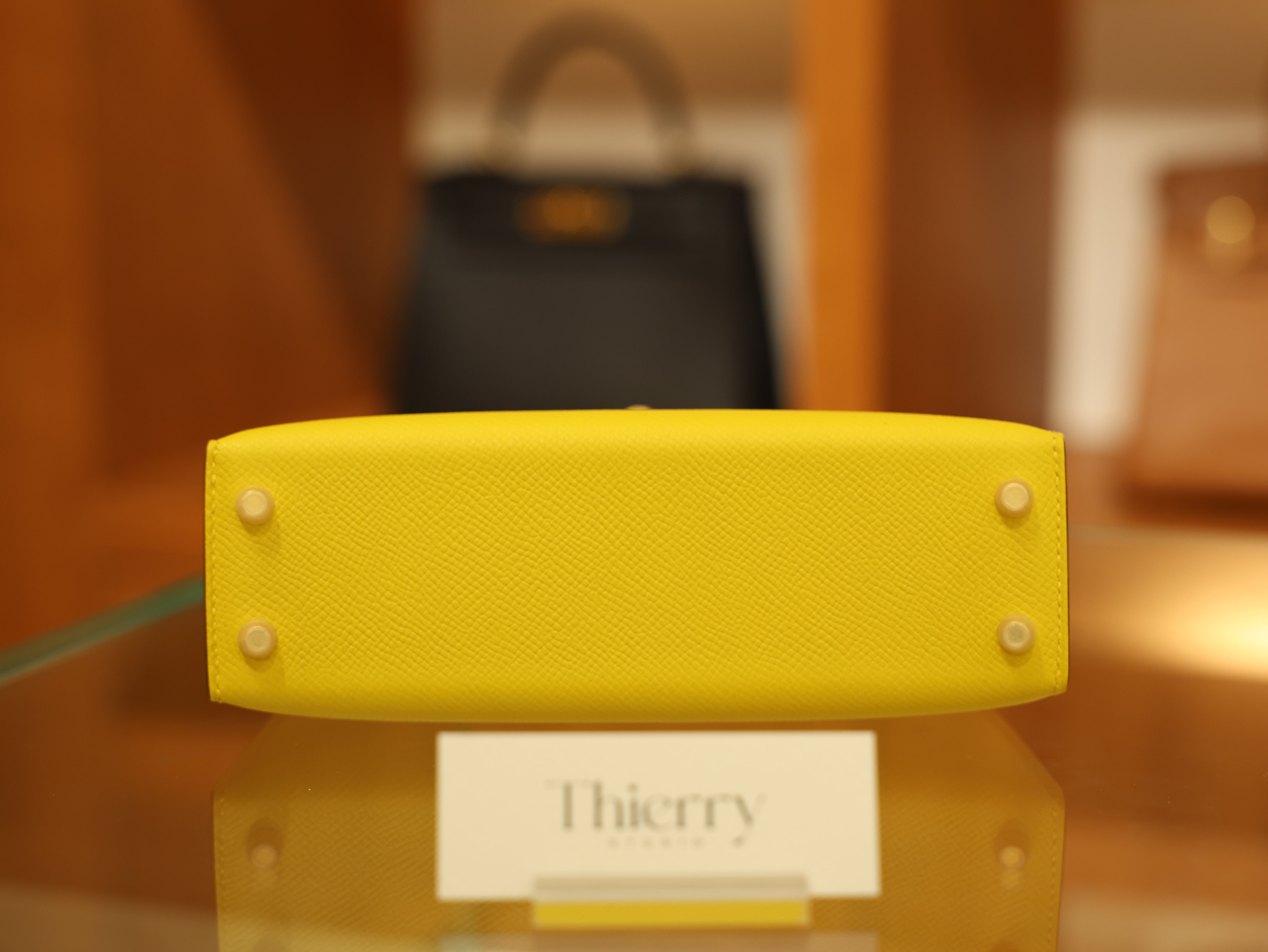 Kelly mini 2 epsom jaune de naples GHW