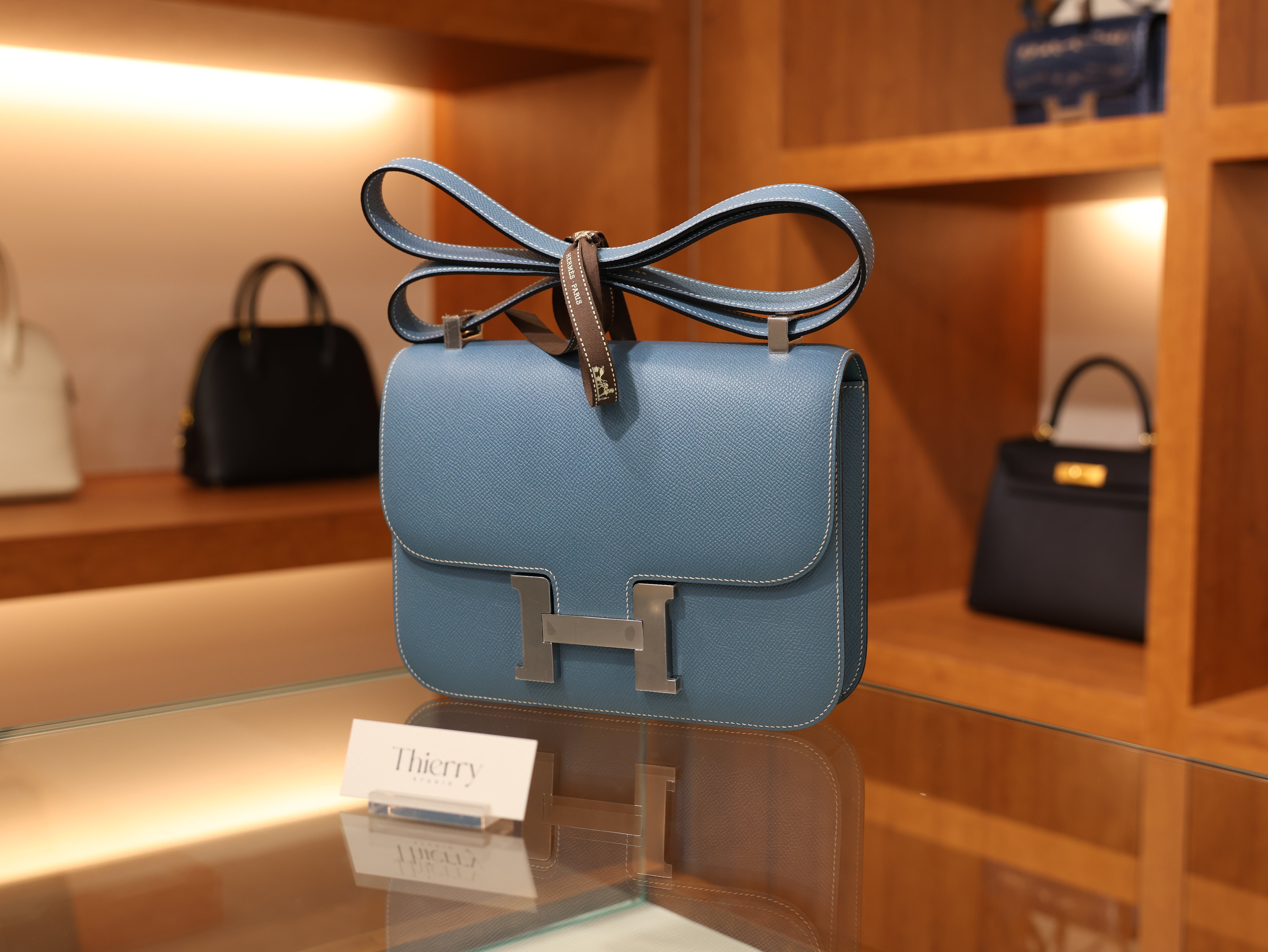 Constance 18 epsom blue jean PHW
