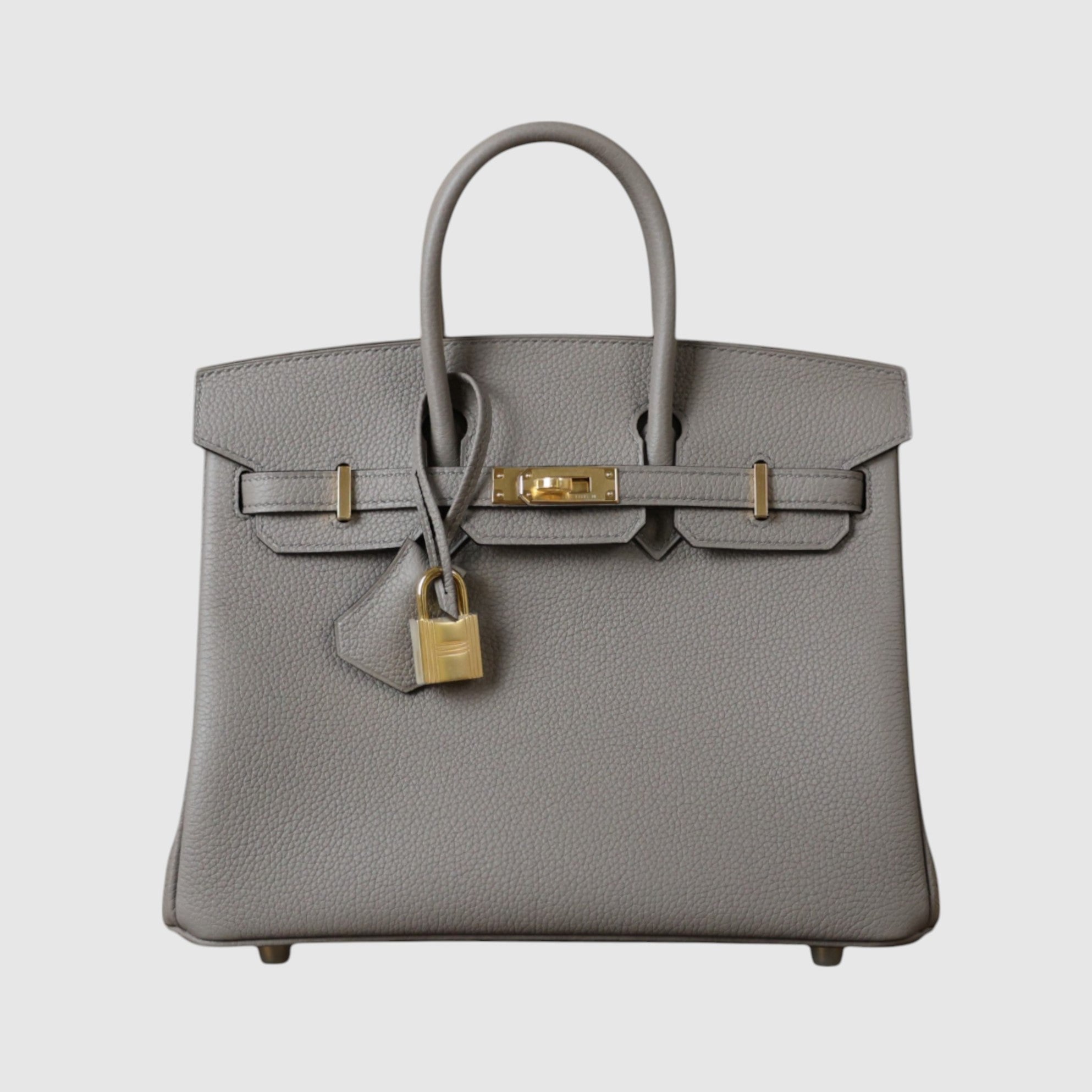 Birkin 25 togo gris asphalte GHW