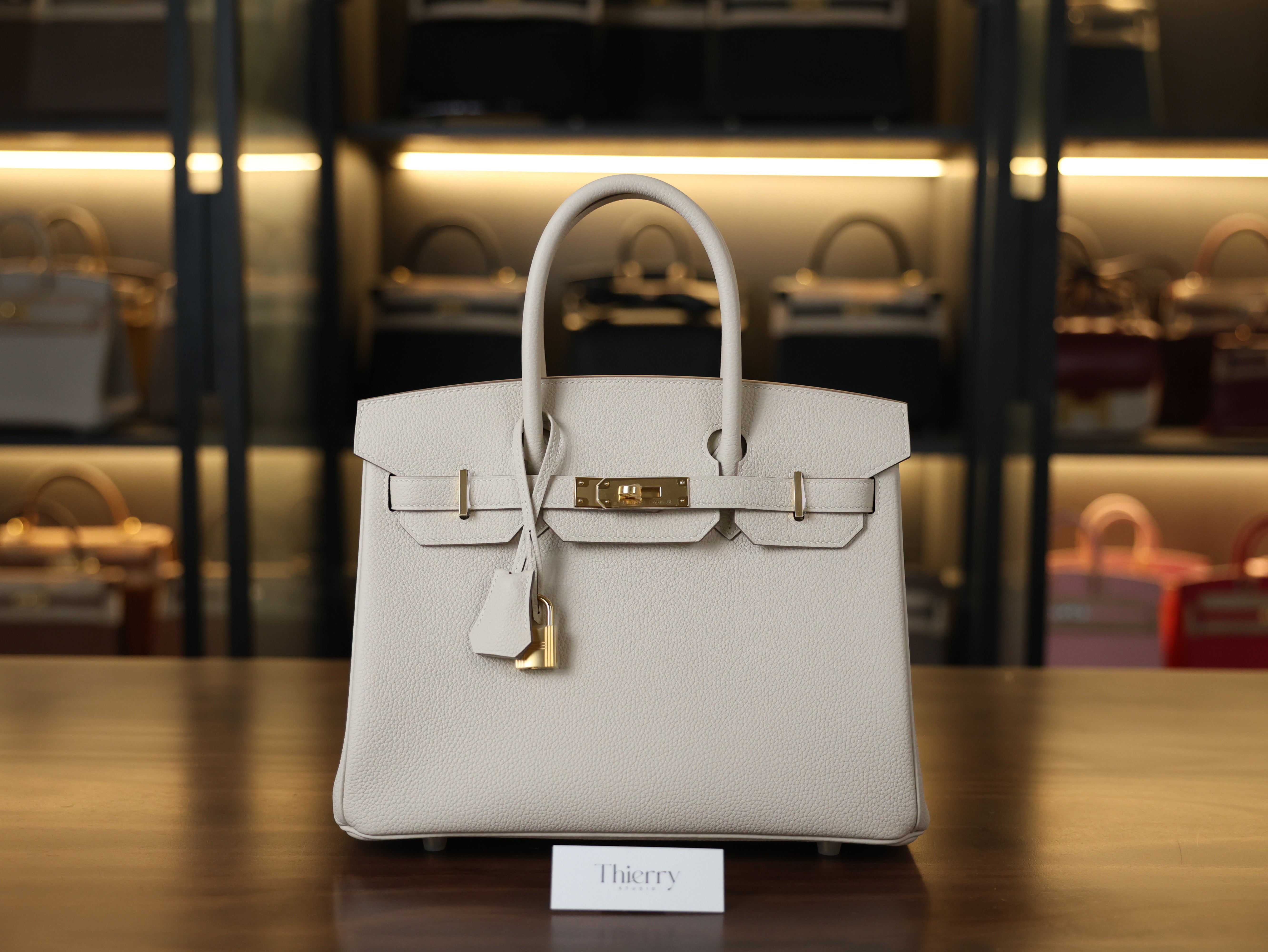 Birkin 30 togo craie GHW