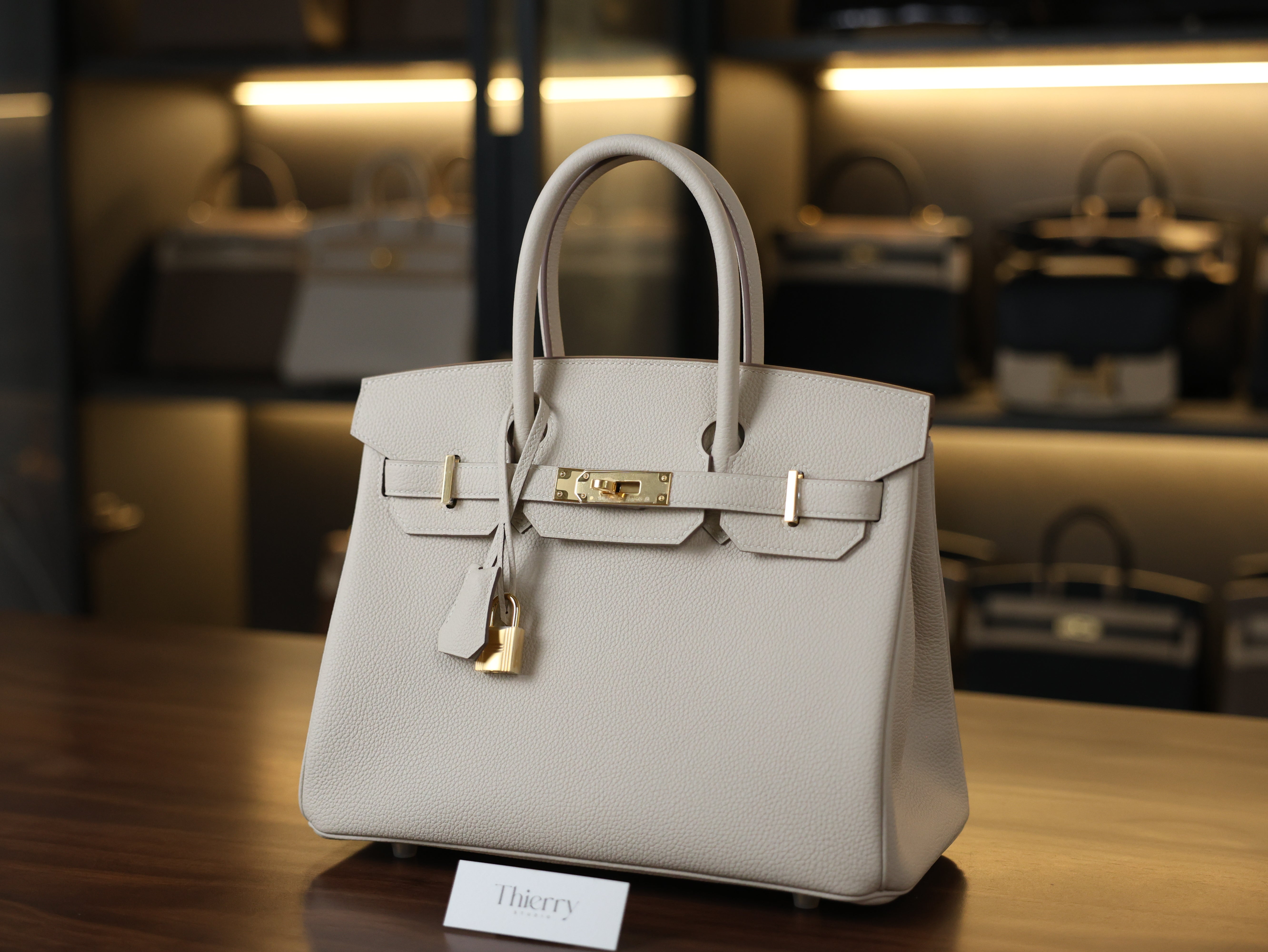 Birkin 30 togo craie GHW