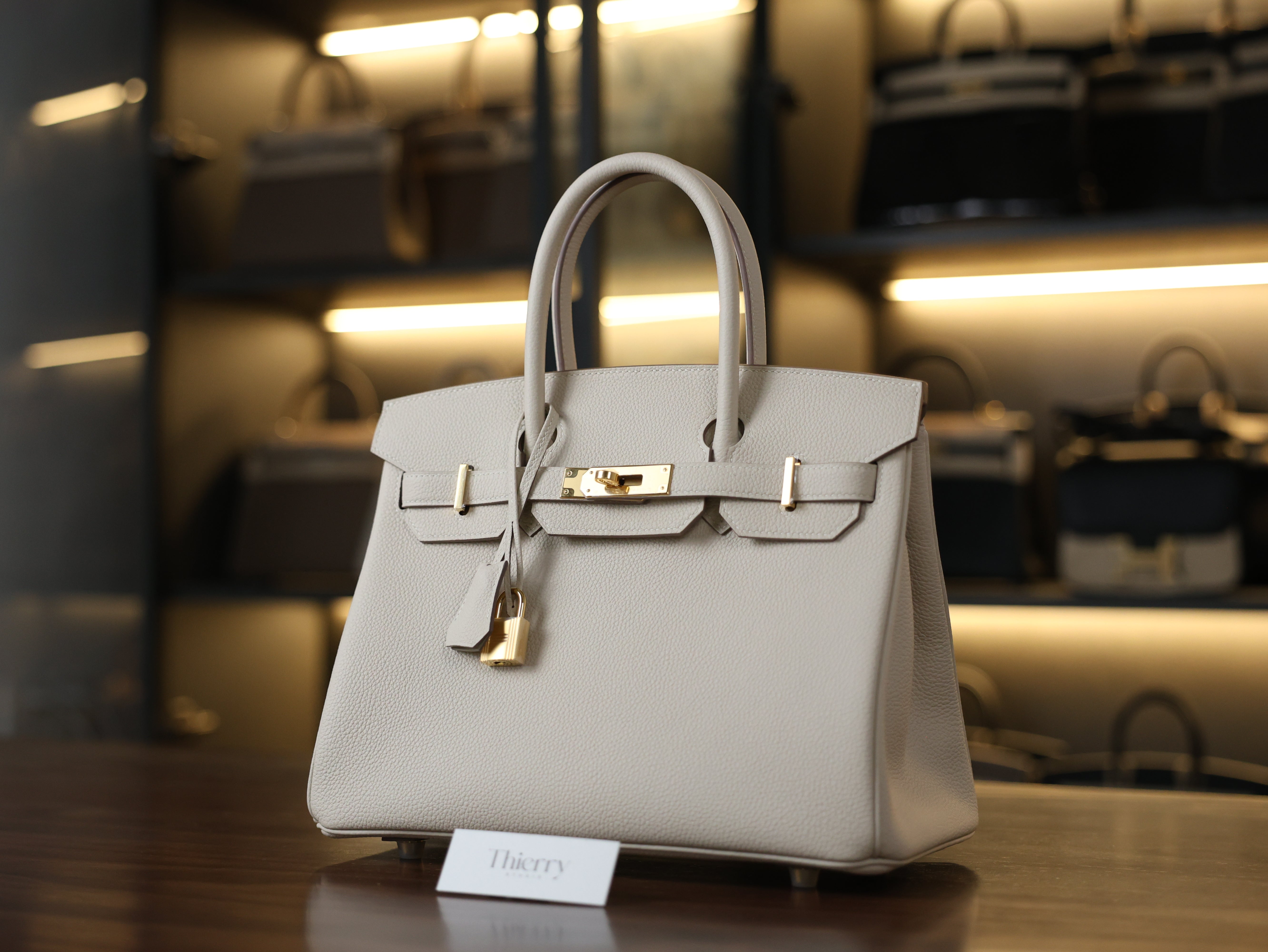 Birkin 30 togo craie GHW