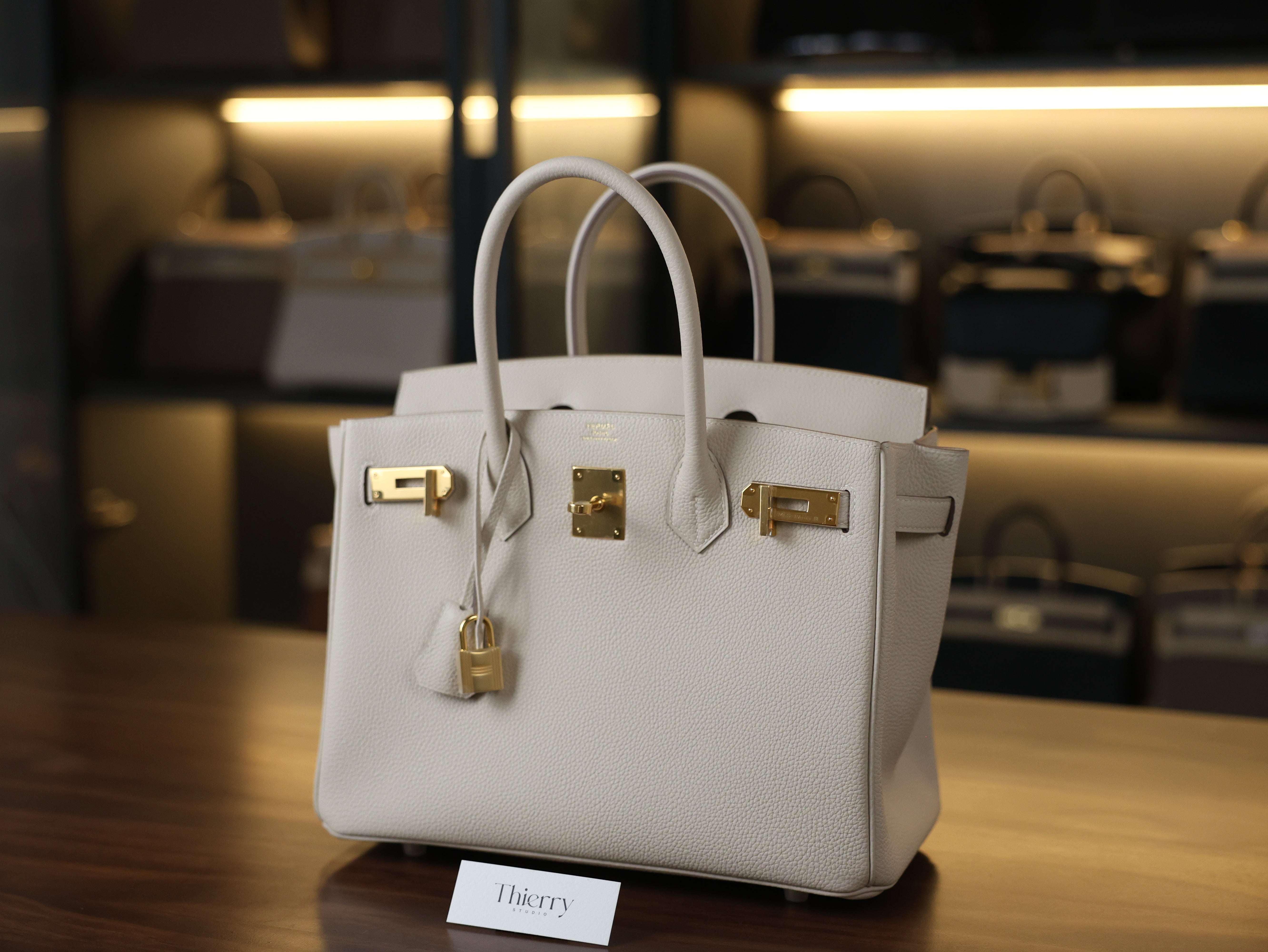 Birkin 30 togo craie GHW