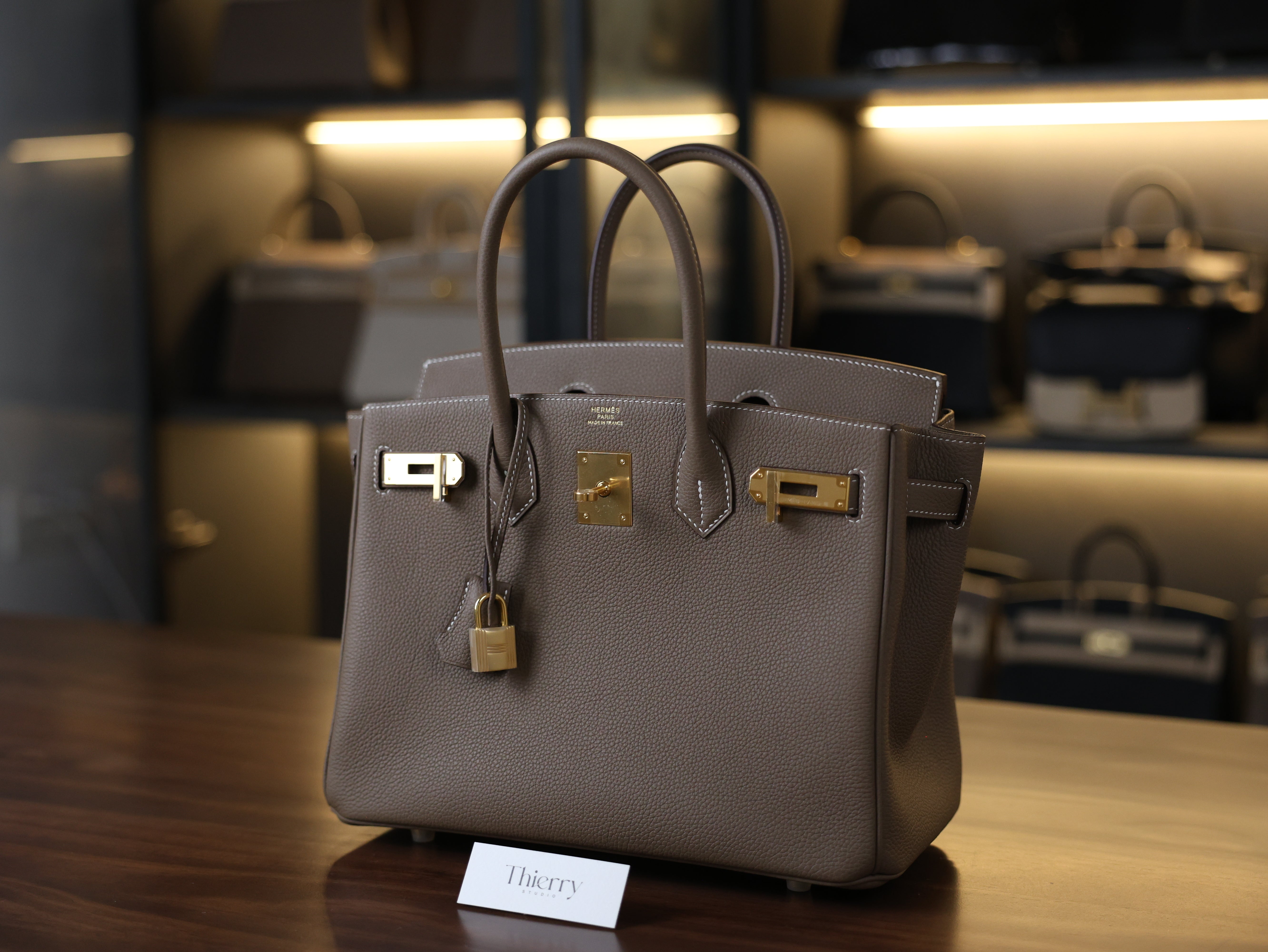 Birkin 30 togo etoupe GHW