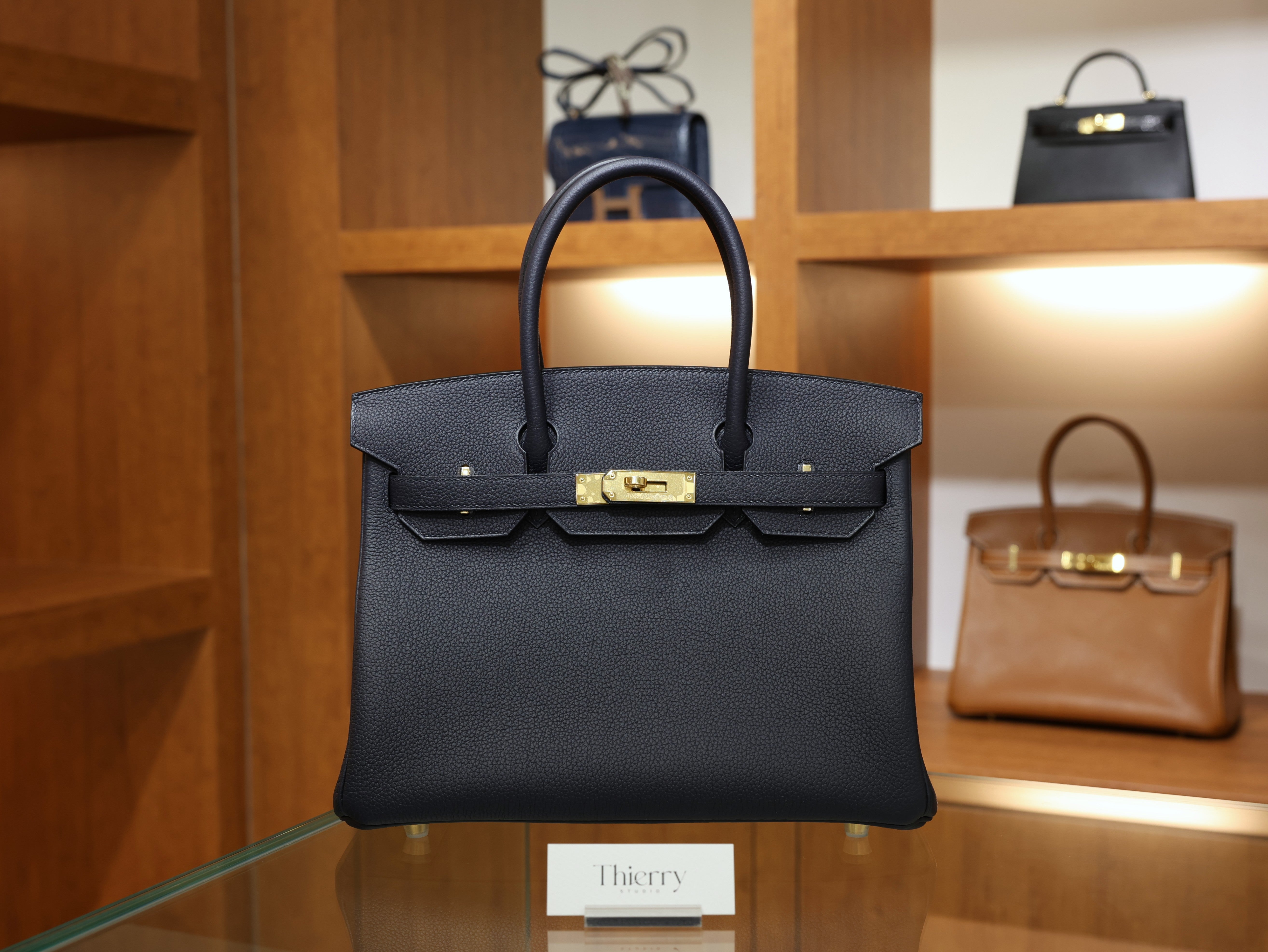 Birkin 30 togo blue nuit GHW