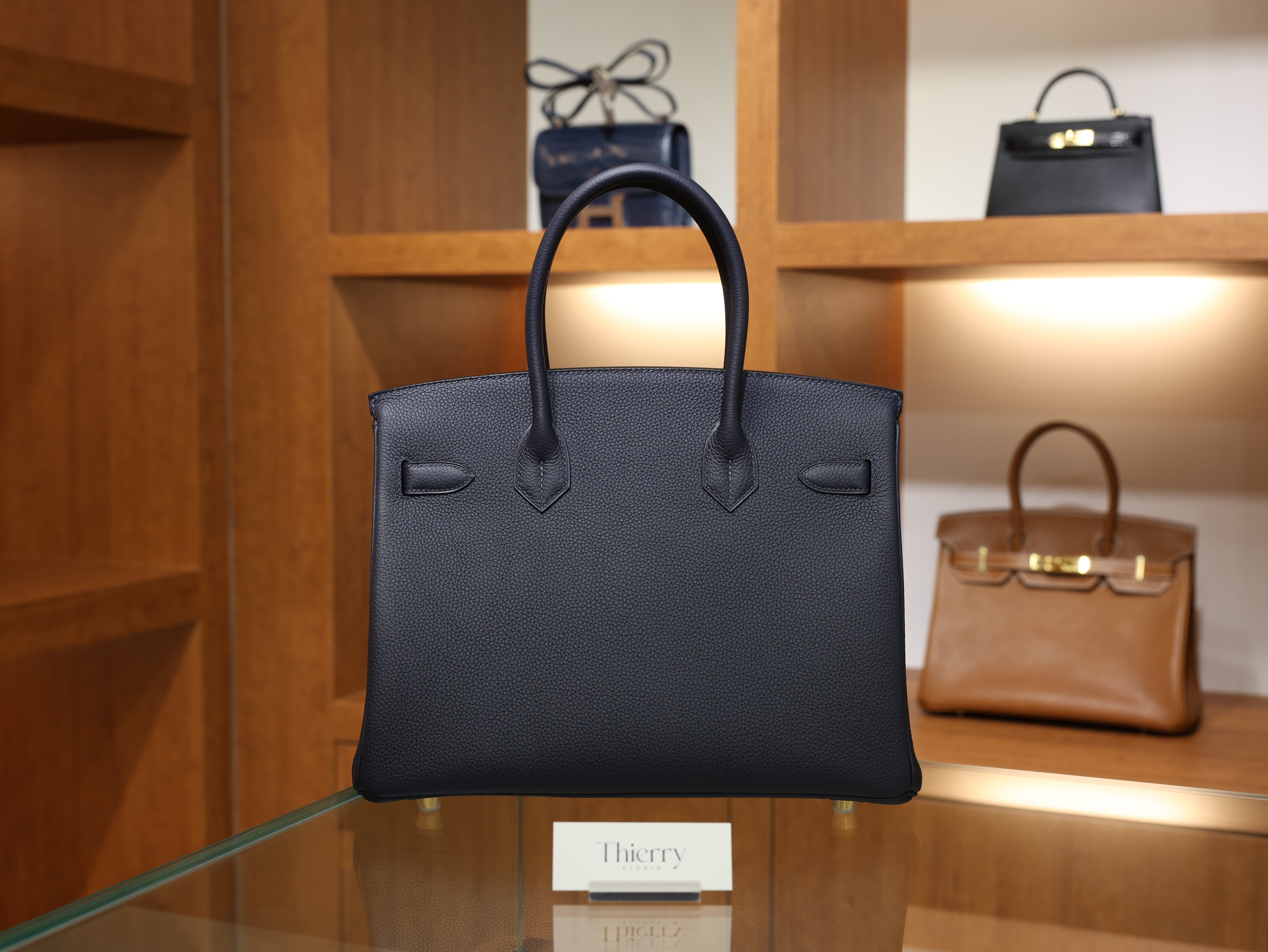 Birkin 30 togo blue nuit GHW