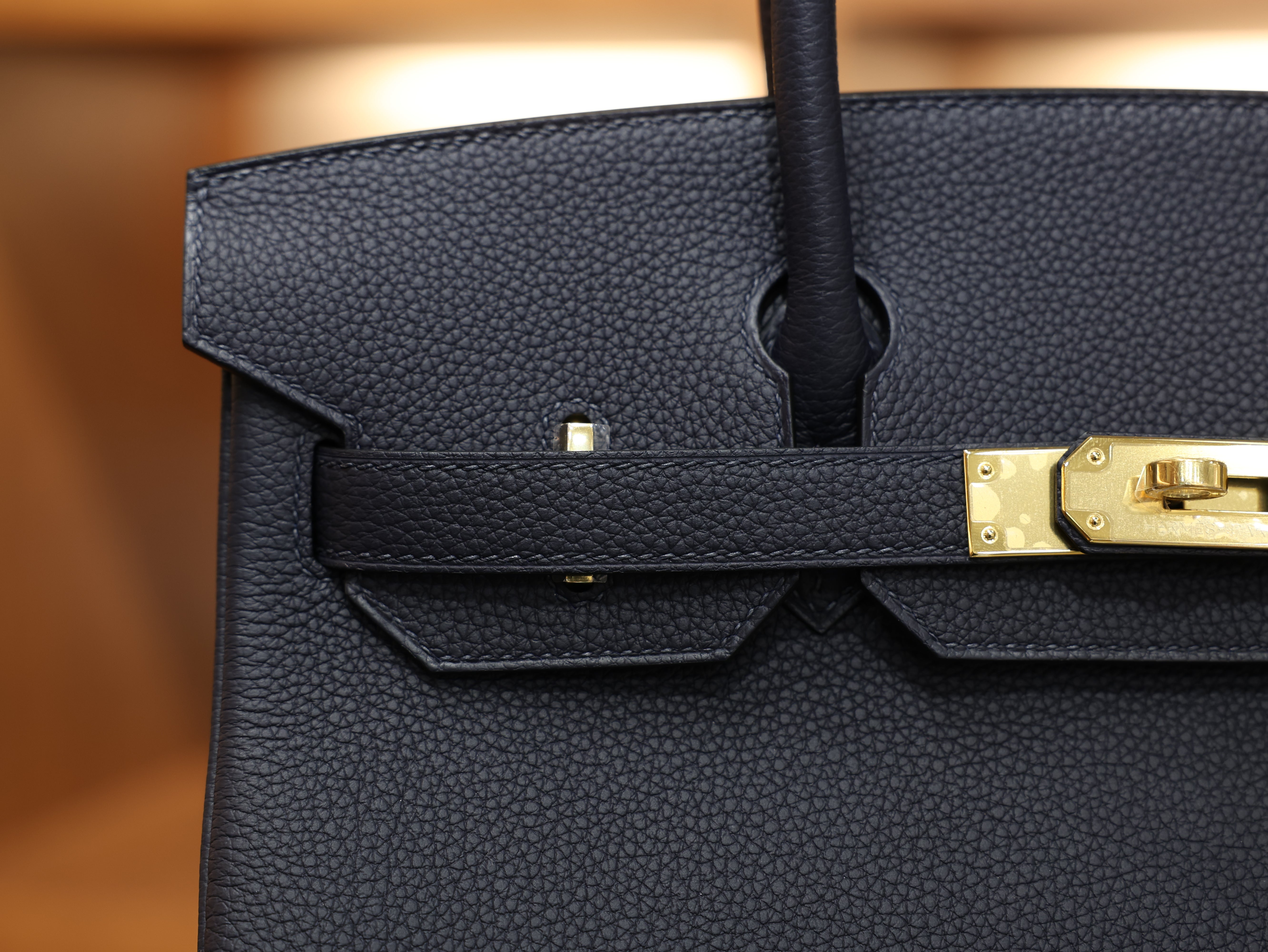 Birkin 30 togo blue nuit GHW