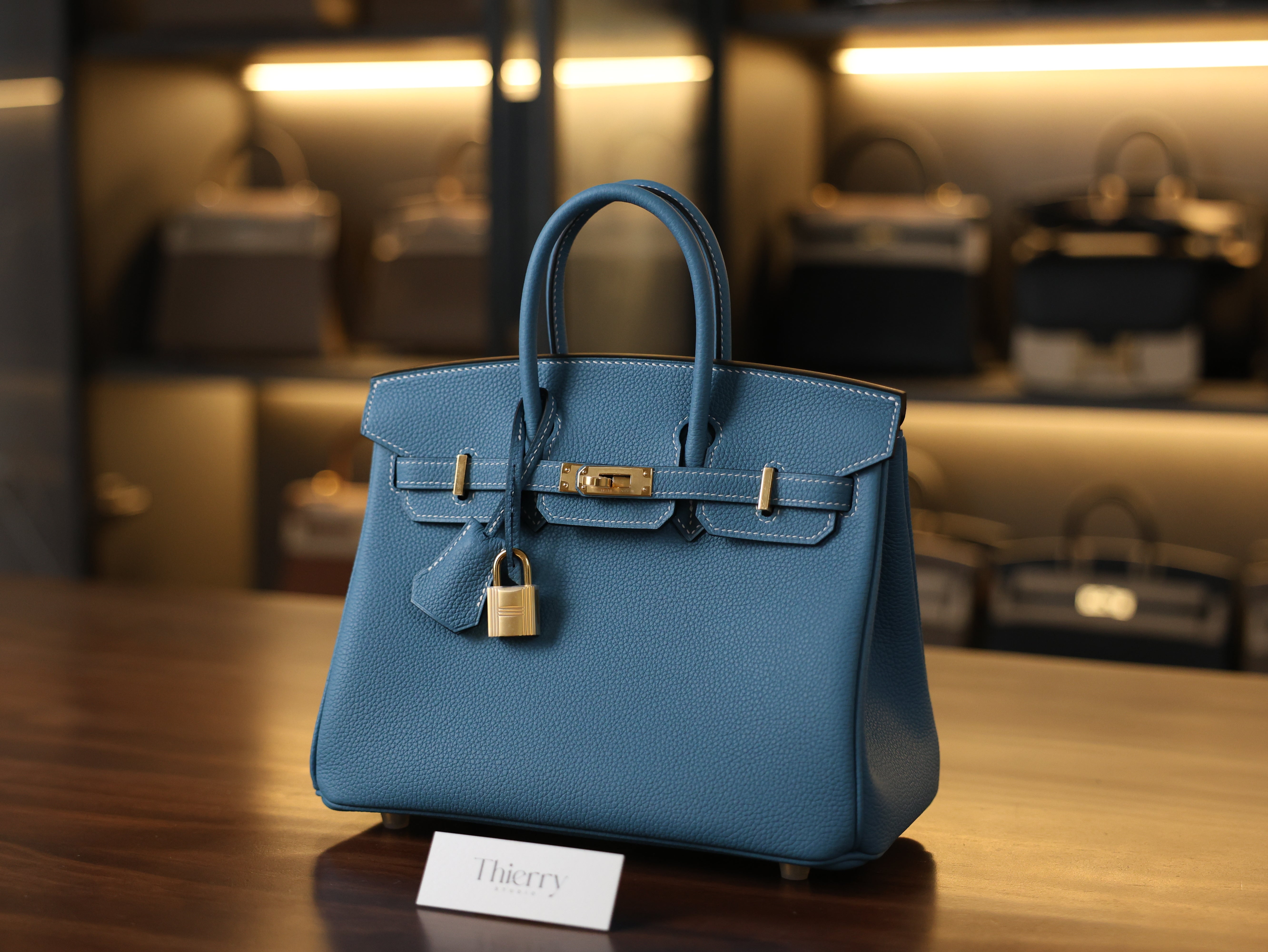 Birkin 25 togo blue jean GHW